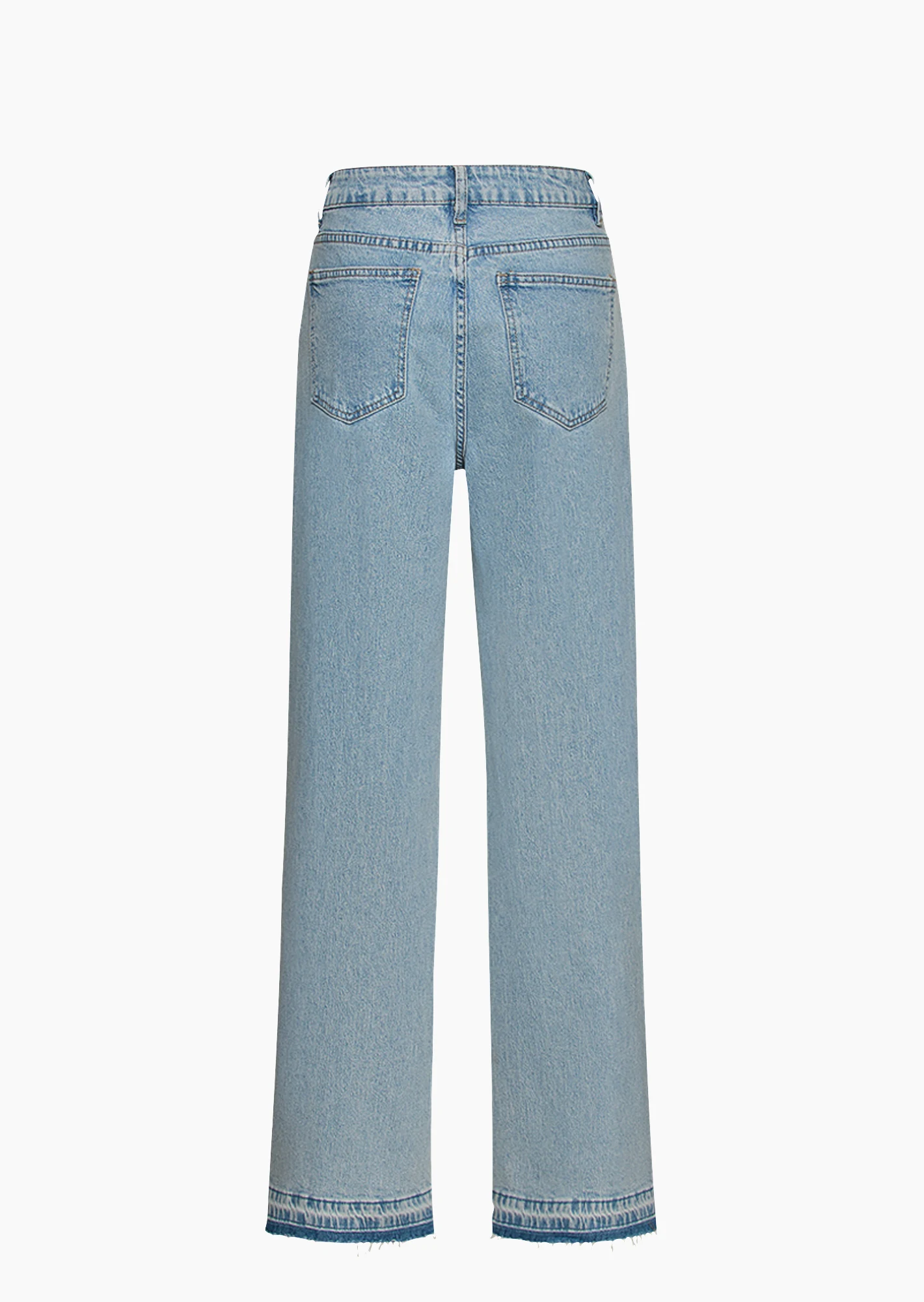 Wide Leg Jeans, bleached denim