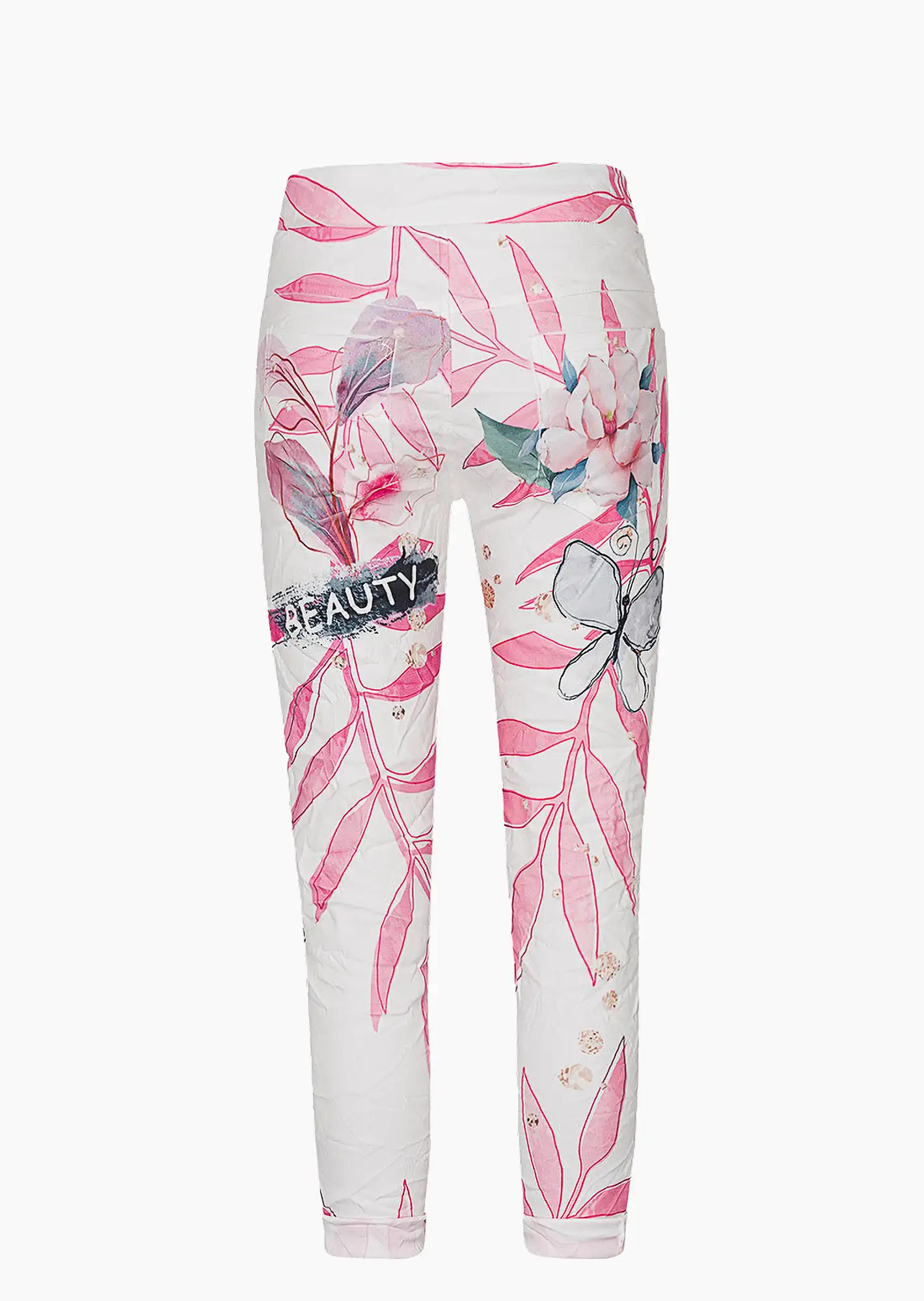 Joggpants im Alloverprint, glossy