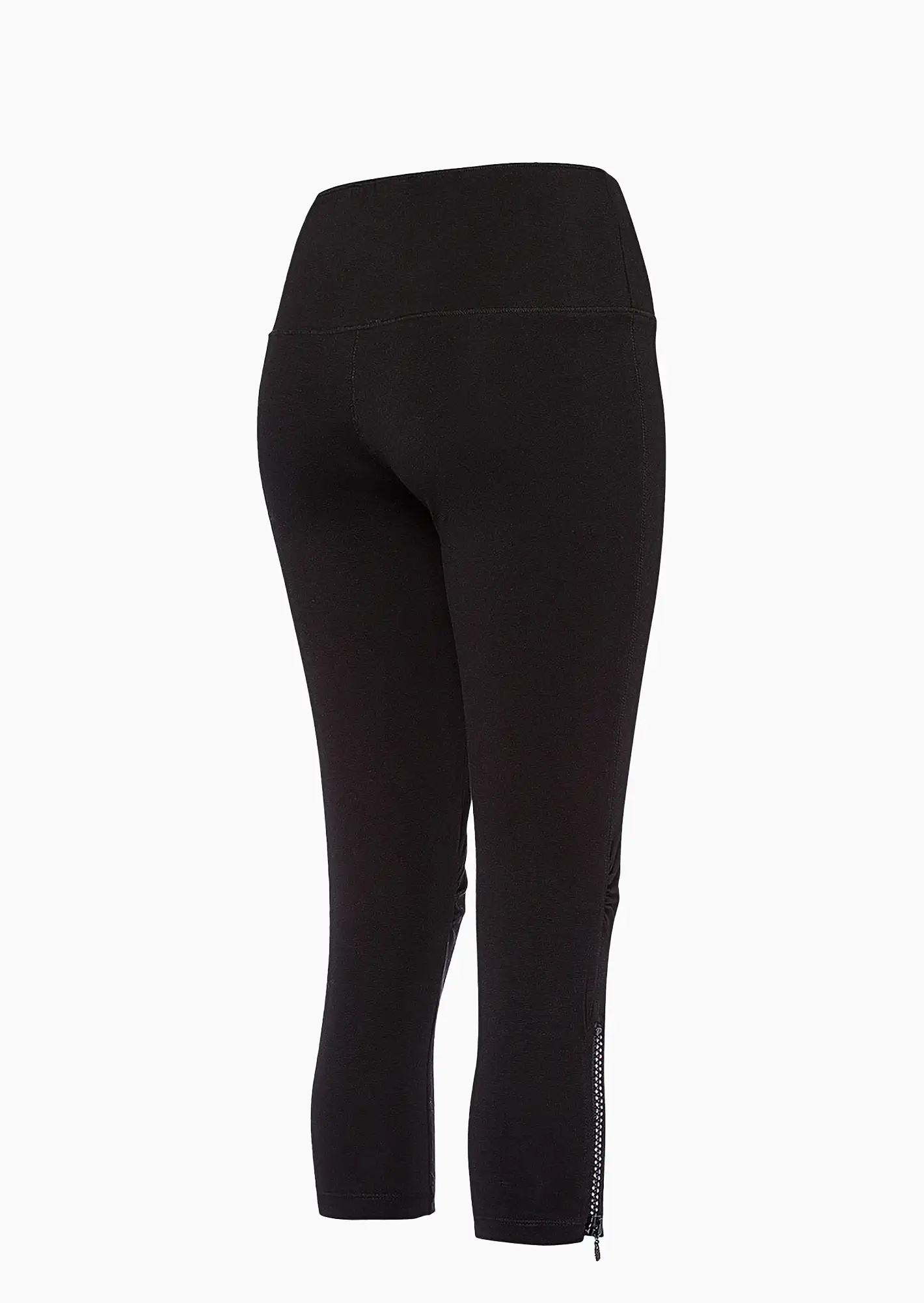 Leggings mit Reißverschluss, schwarz