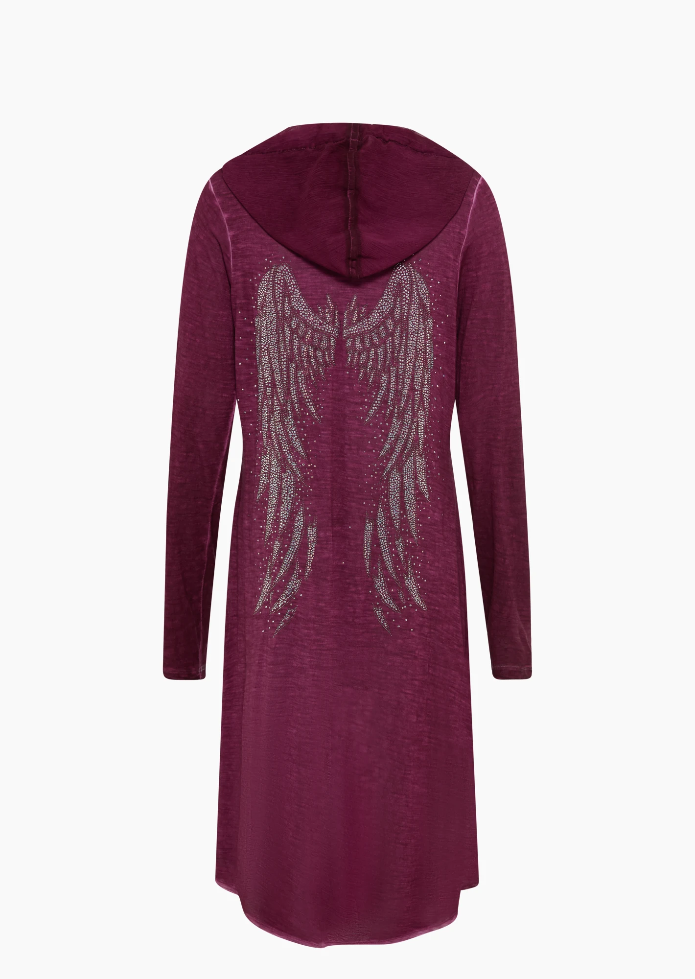Shirtjacke mit Flügeln, burgund