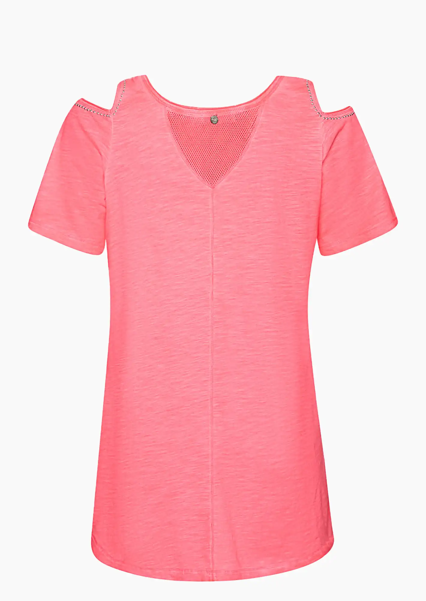Shirt mit Cut-Outs, neon lobster