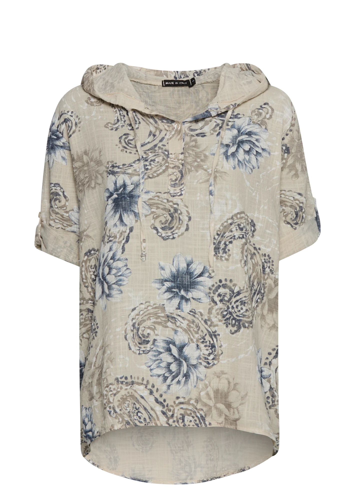 Bluse gemustert, crema