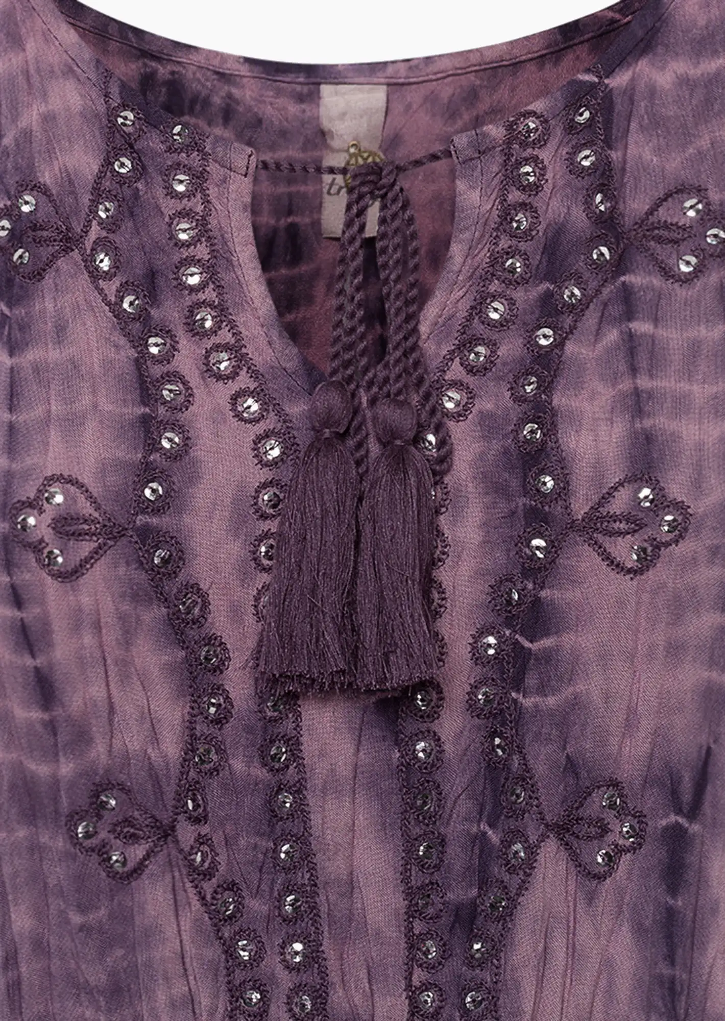 Maxikleid mit Pailletten, grape wine