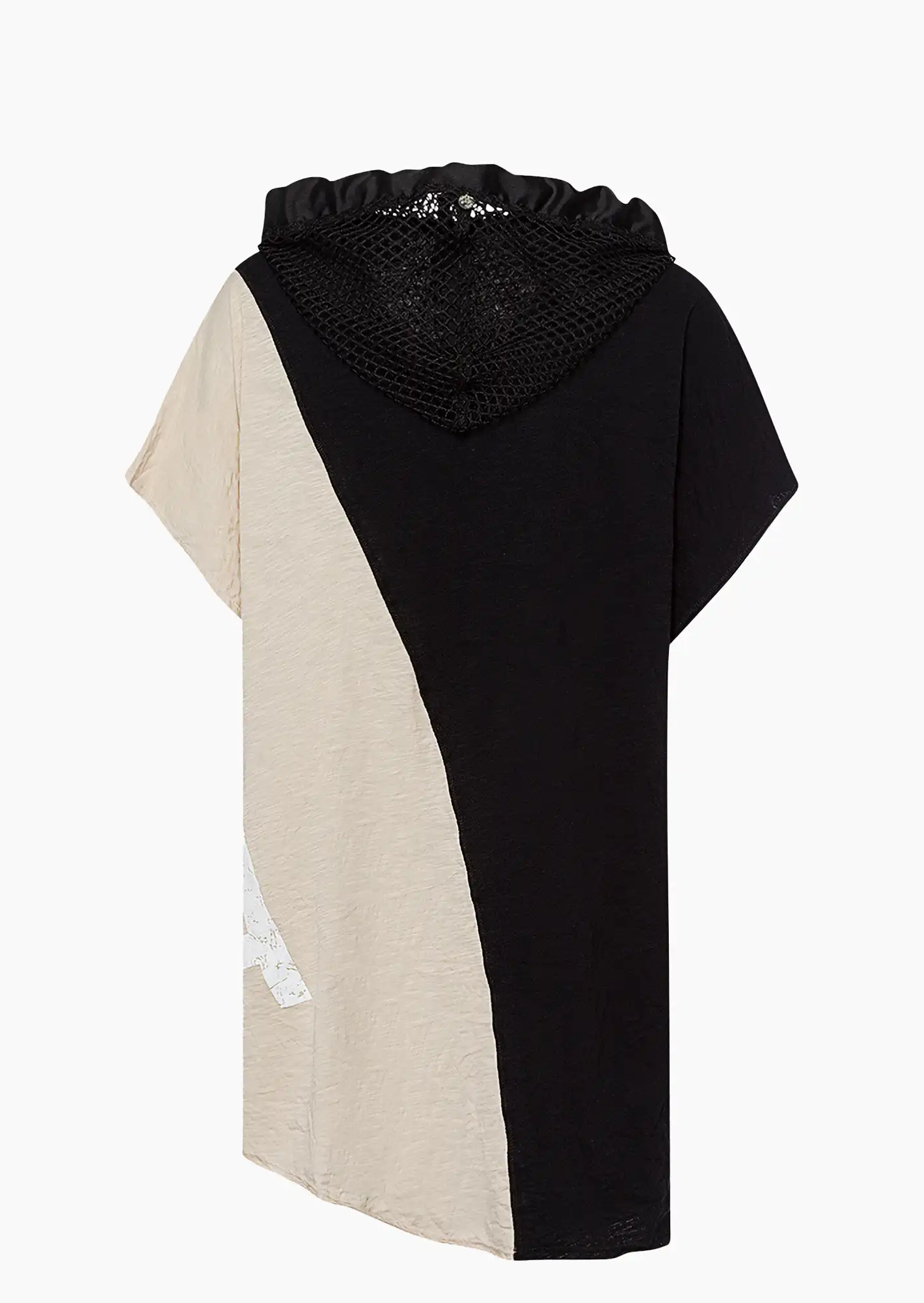 Shirt 'Drama', crema-schwarz