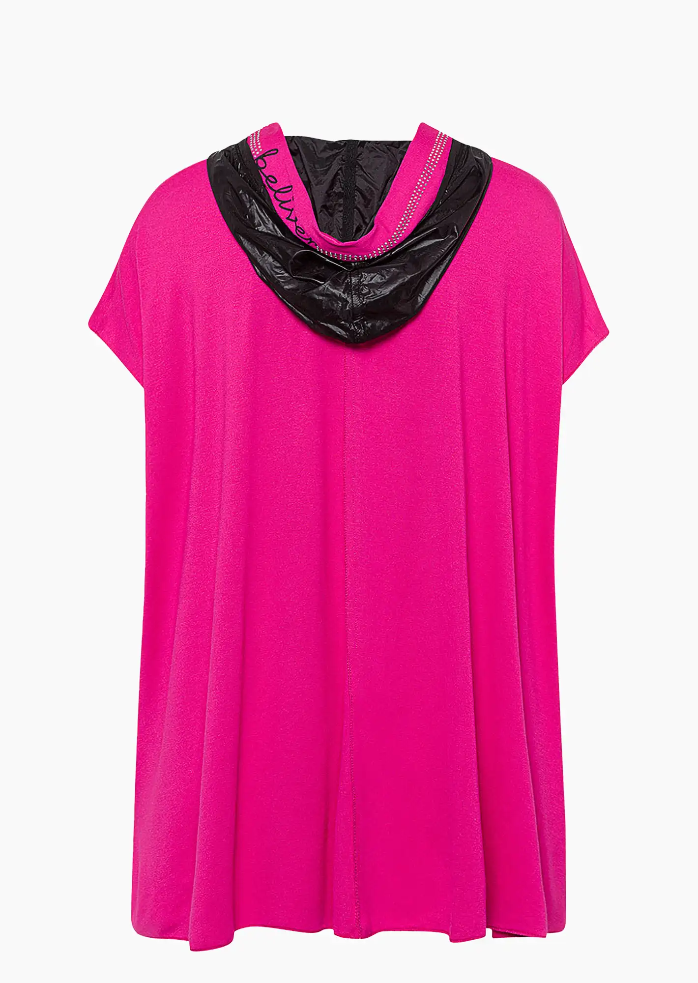Shirt 'Believe' oversized, very berry