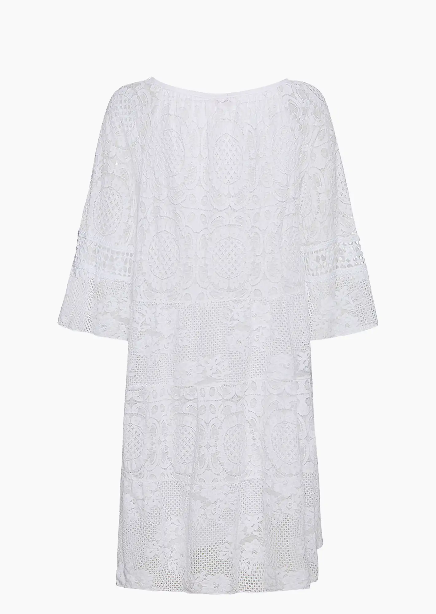 Kleid mit Spitze, weiß