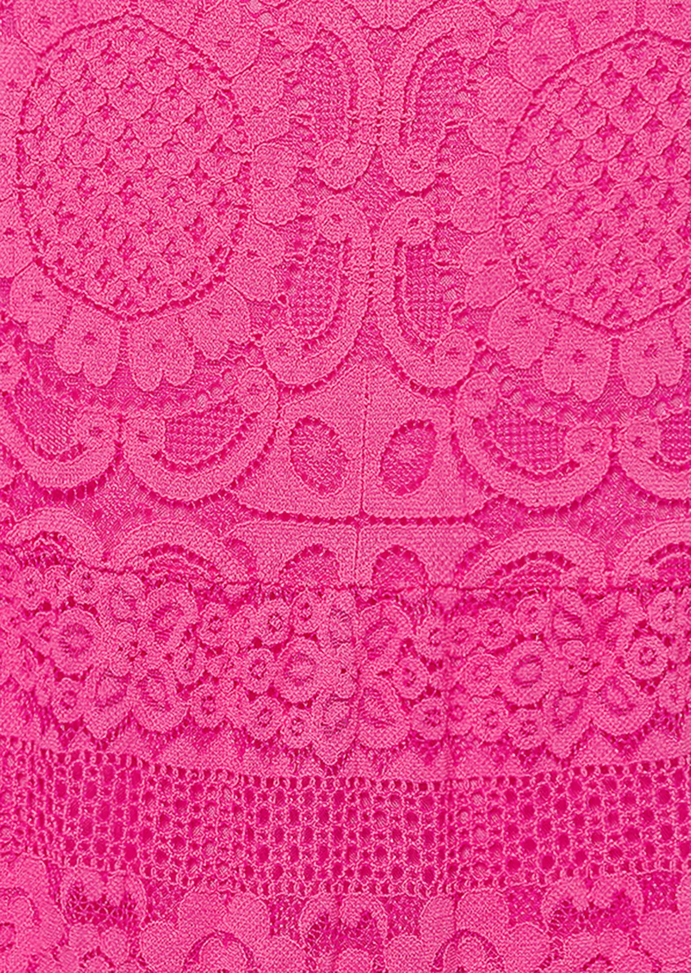 Kleid mit Spitze, very berry