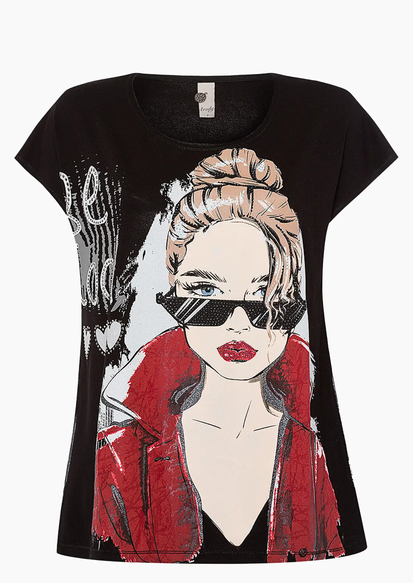 Shirt 'Be cool', schwarz