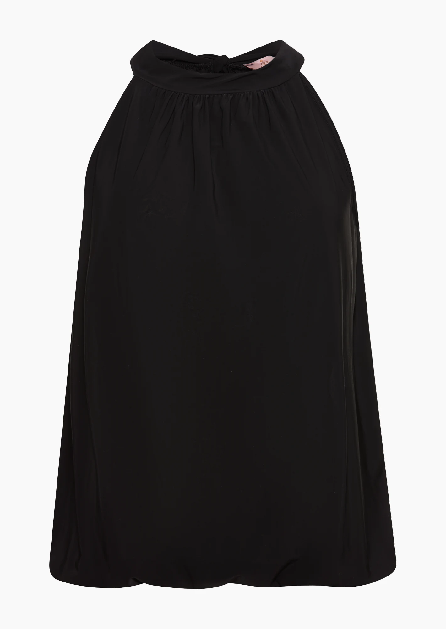 Neckholdertop, schwarz