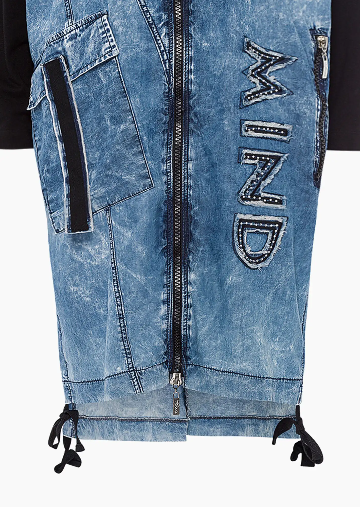 Mantel in Denim-Optik, blue denim