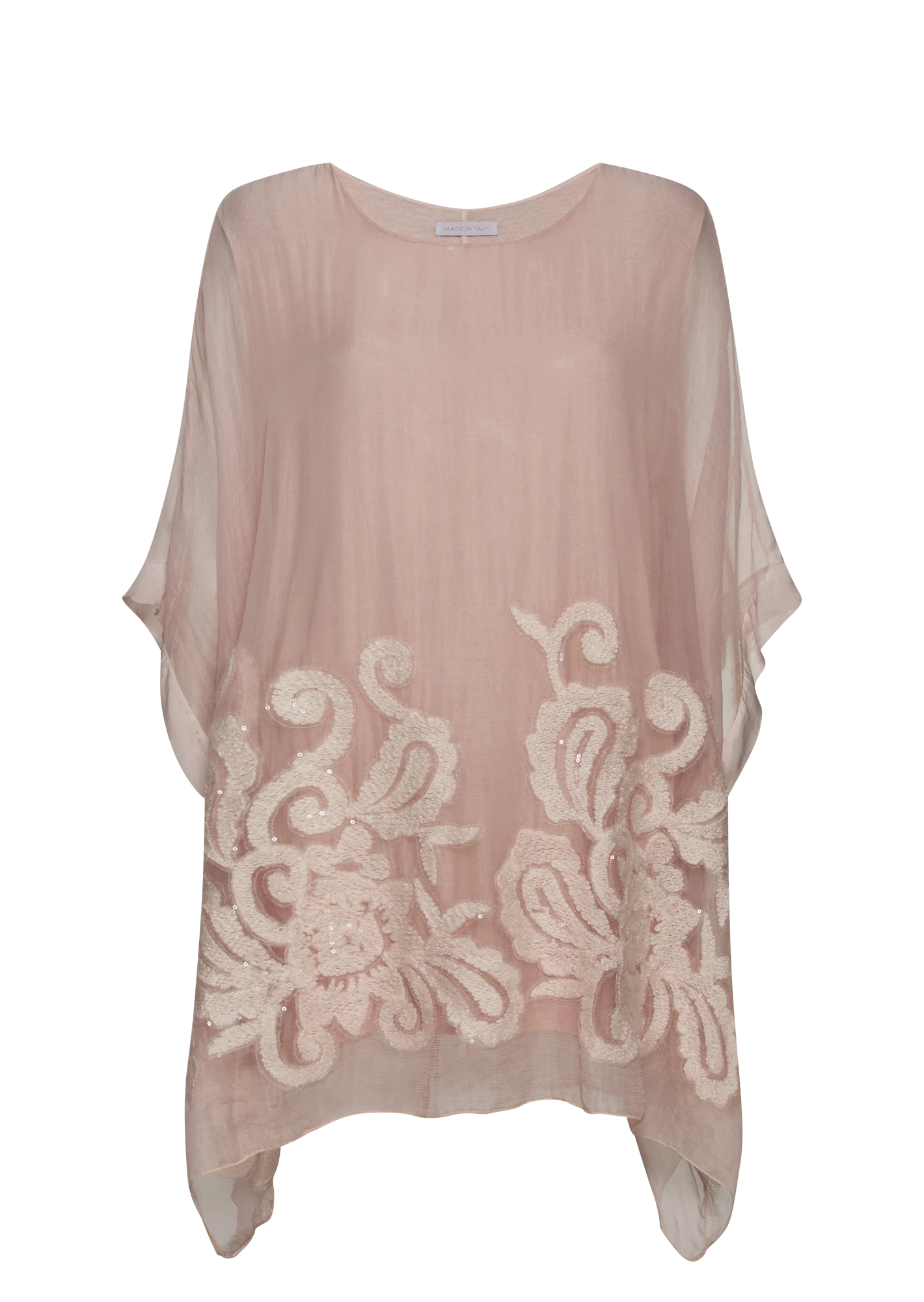 fließende Bluse, rosenholz