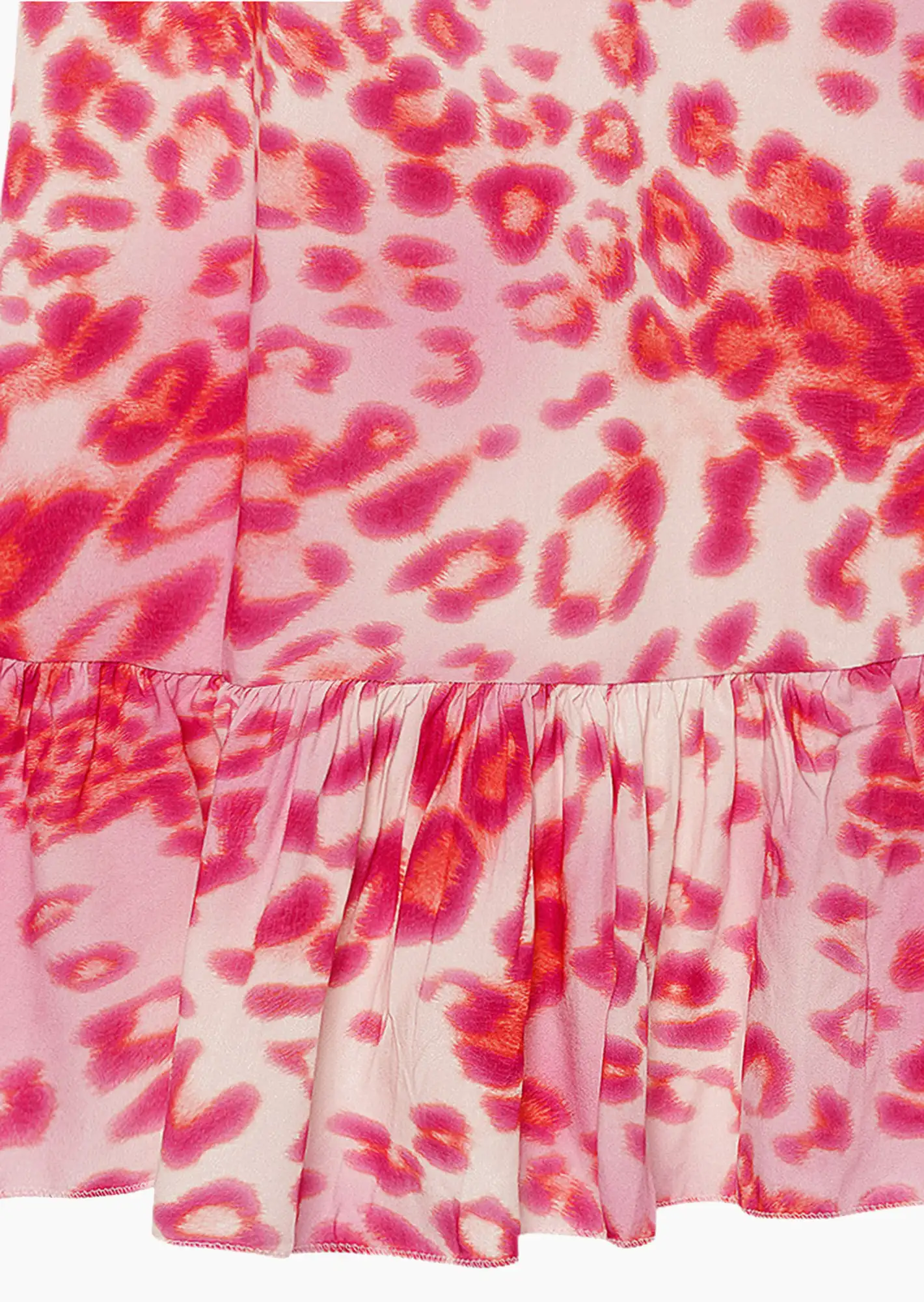 Kleid im Animalprint, very berry