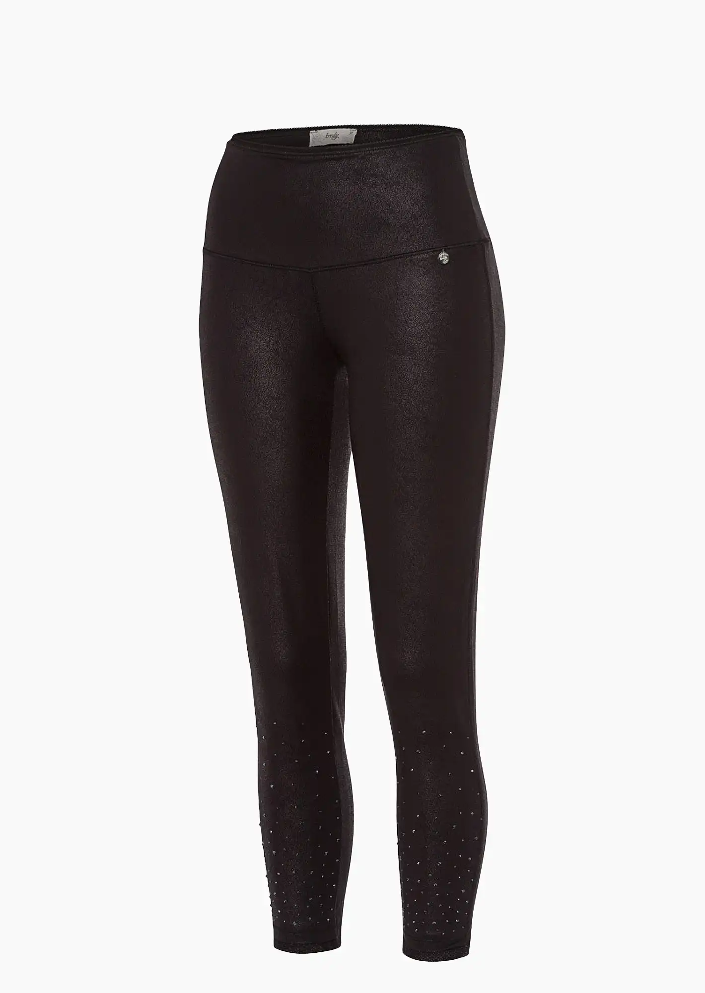 Leggings mit Ziersteinen, schwarz
