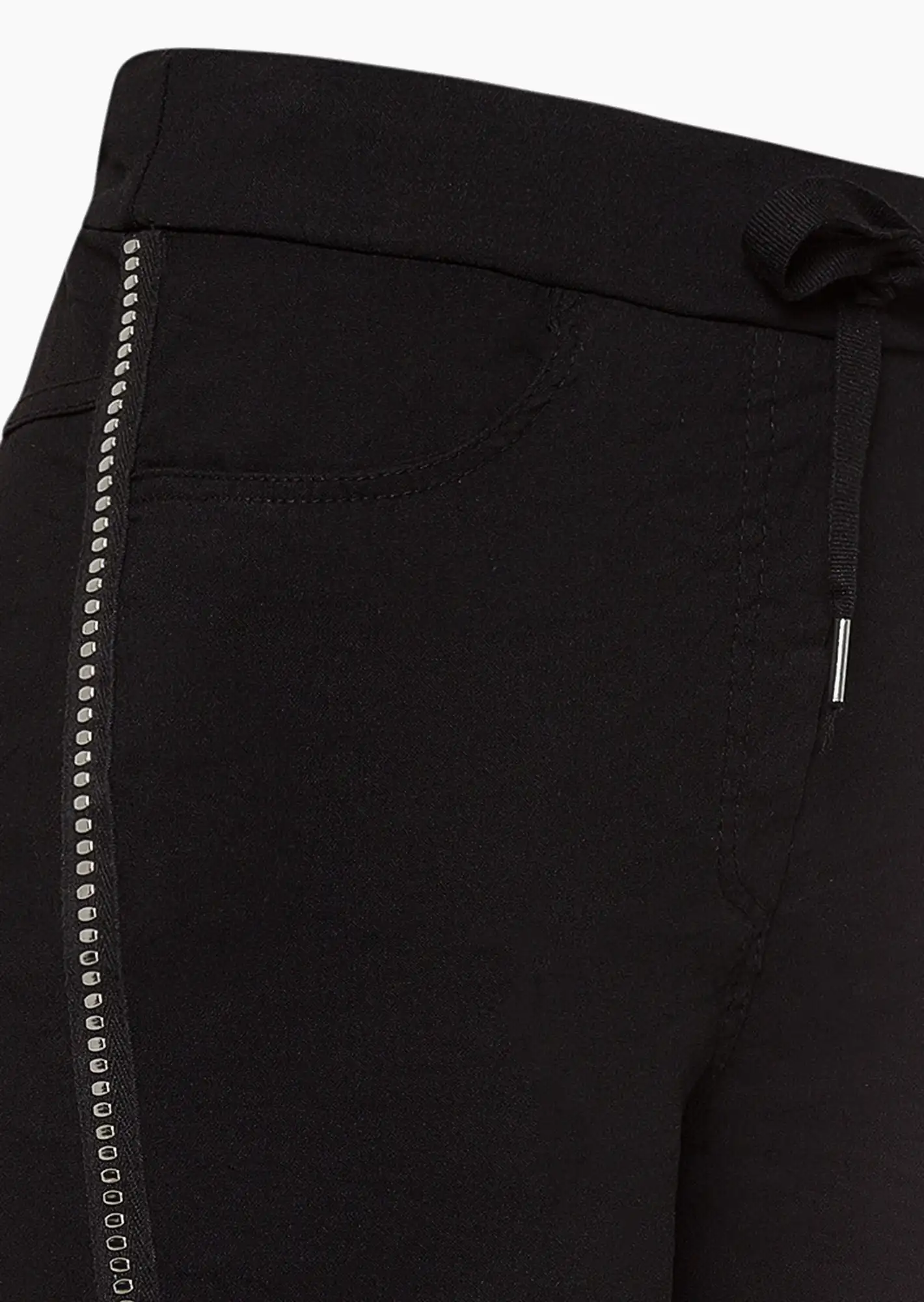 Joggpants mit Galonstreifen, schwarz