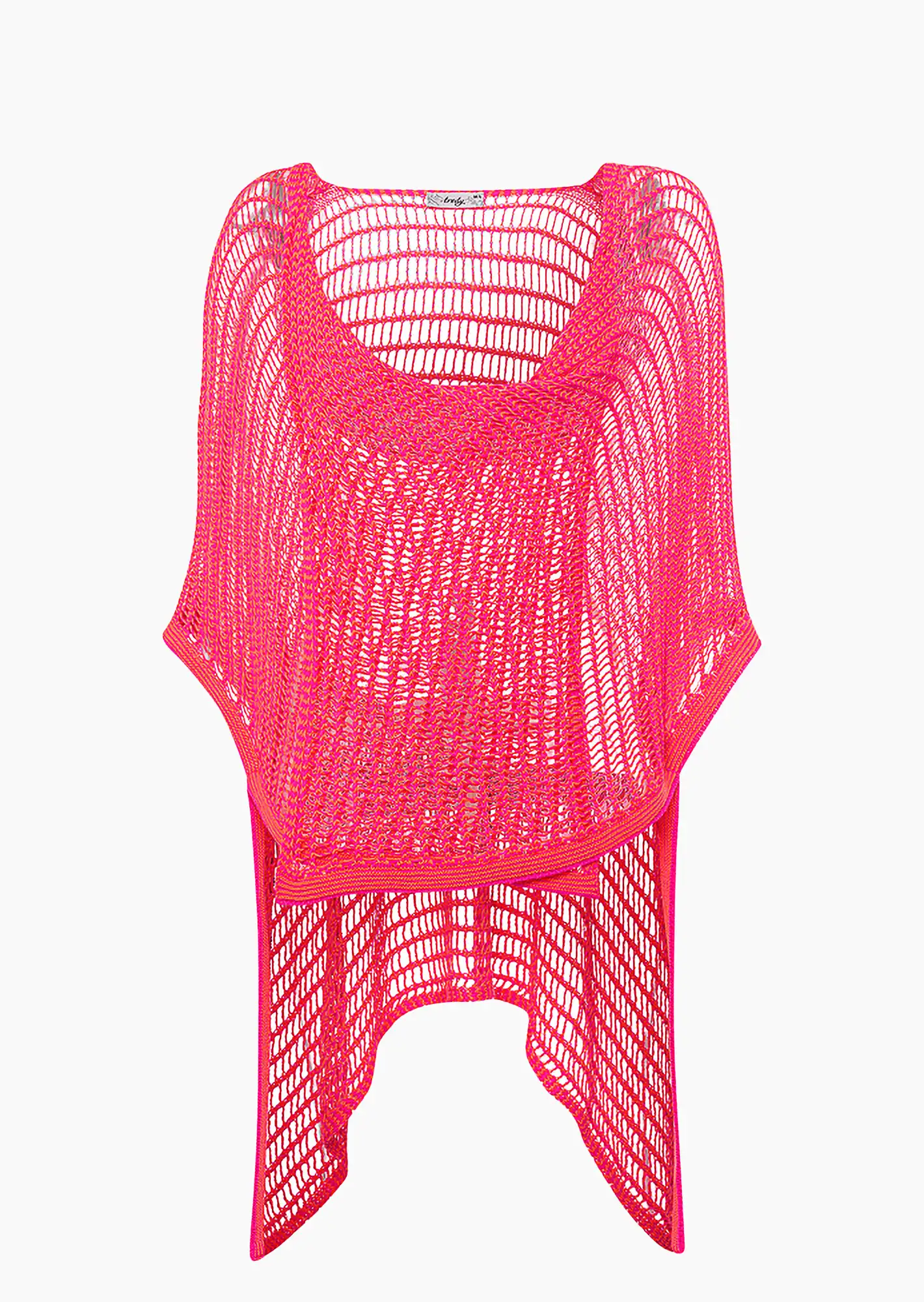 Strickweste, neon lobster