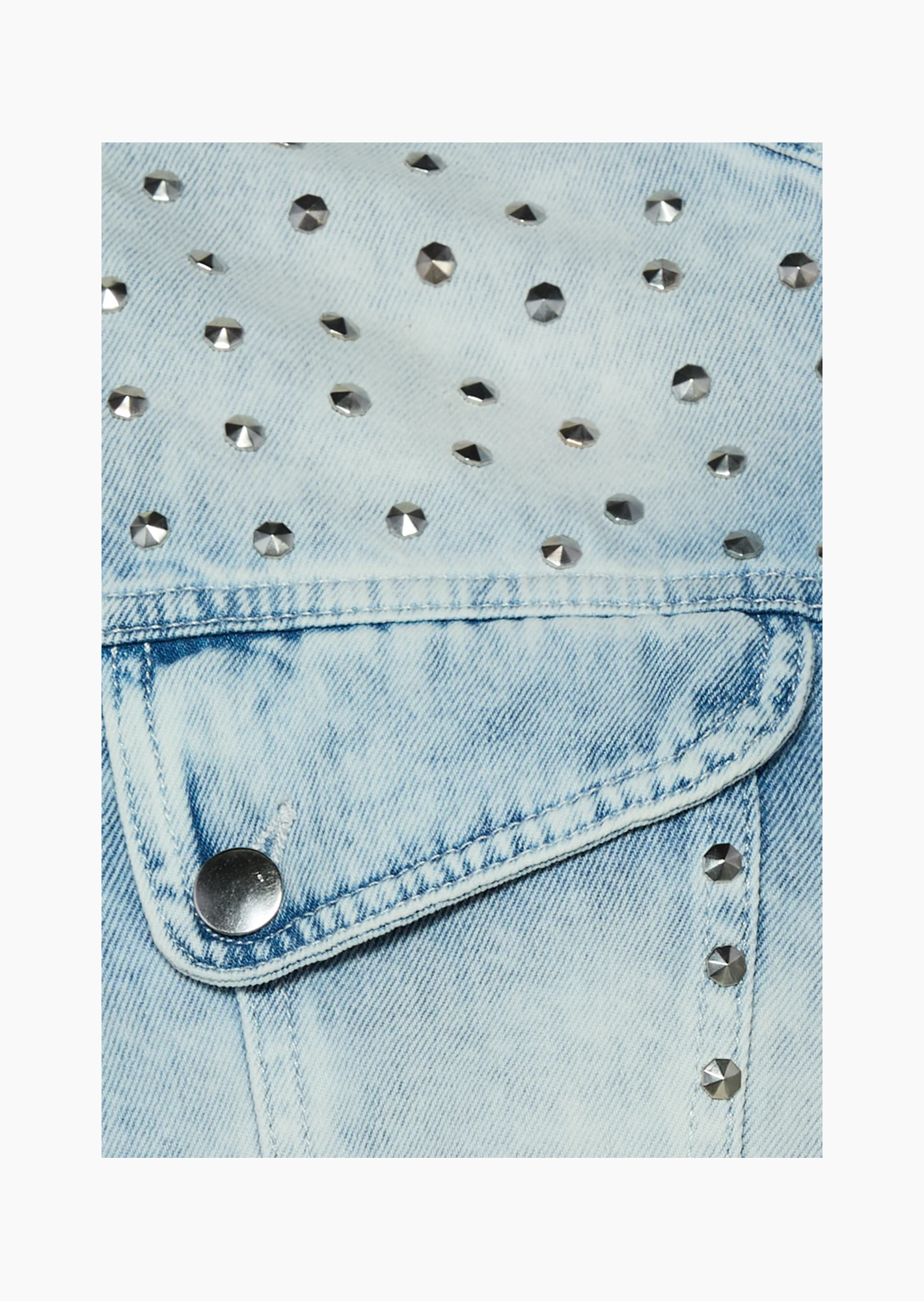 Jeansjacke 'Queen', bleached denim