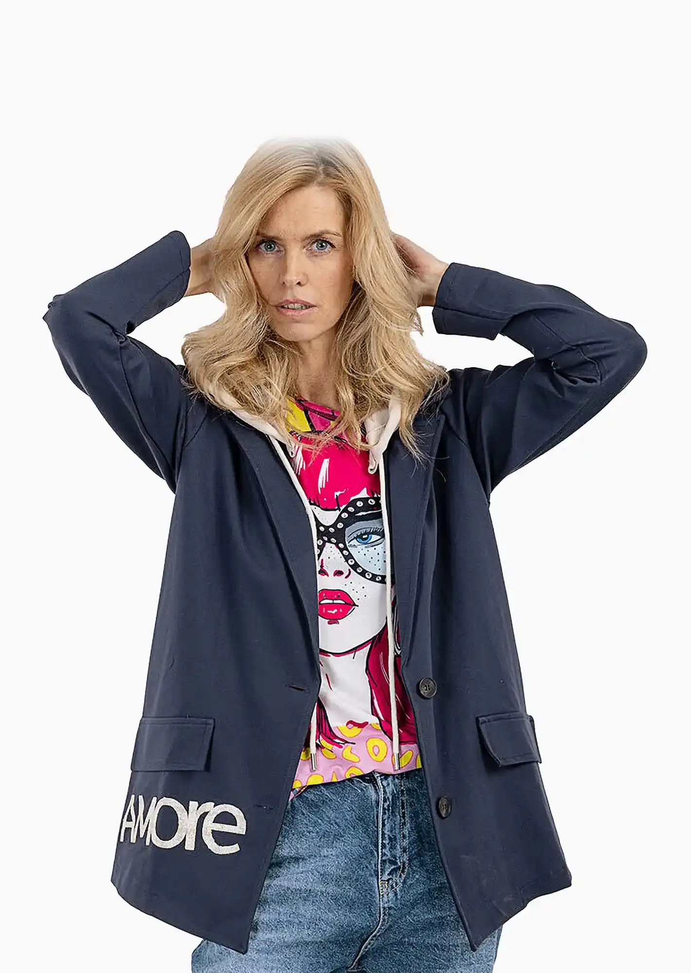 Blazer 'Amore', navy