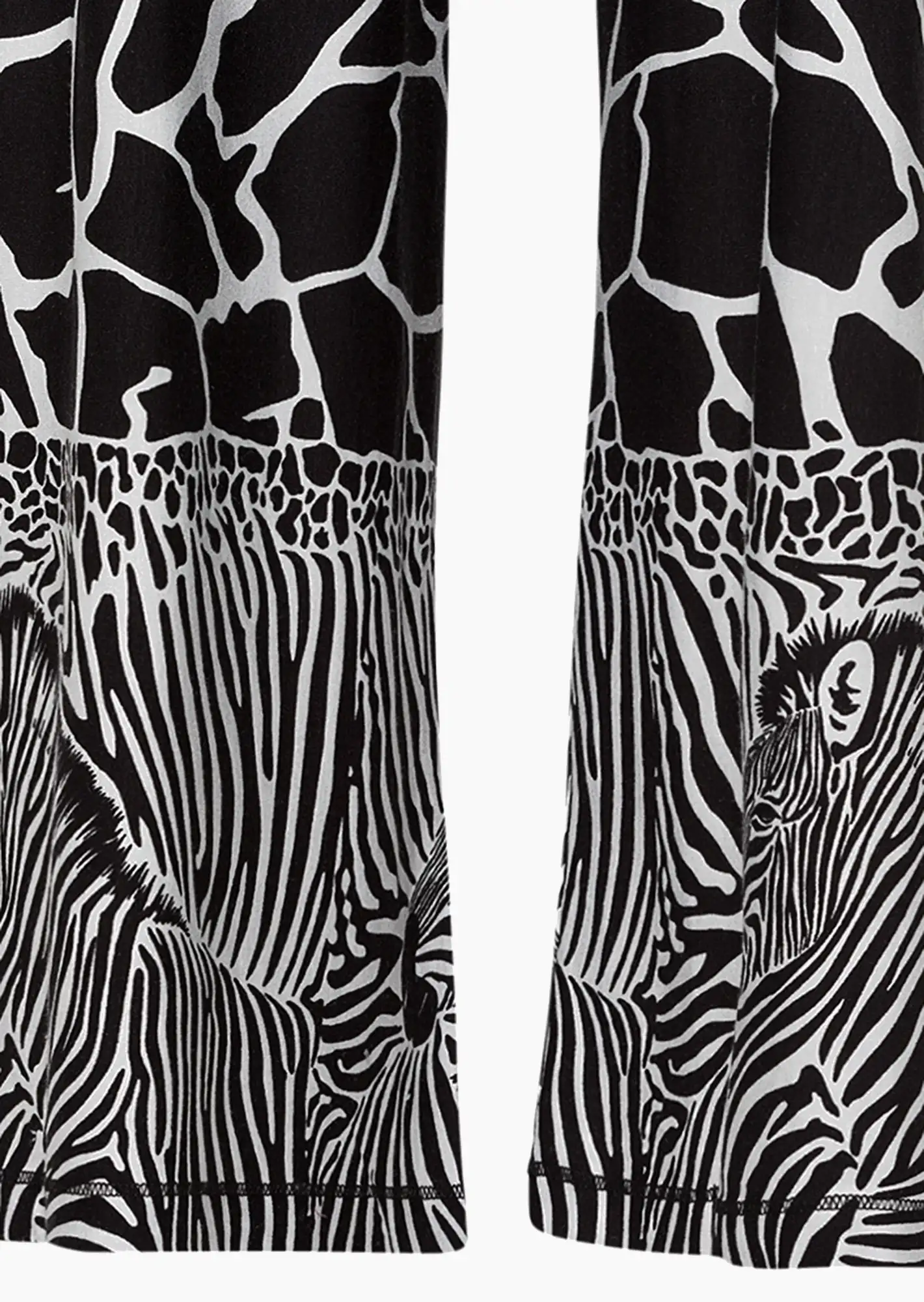 Hose 'Zebra', schwarz-weiß