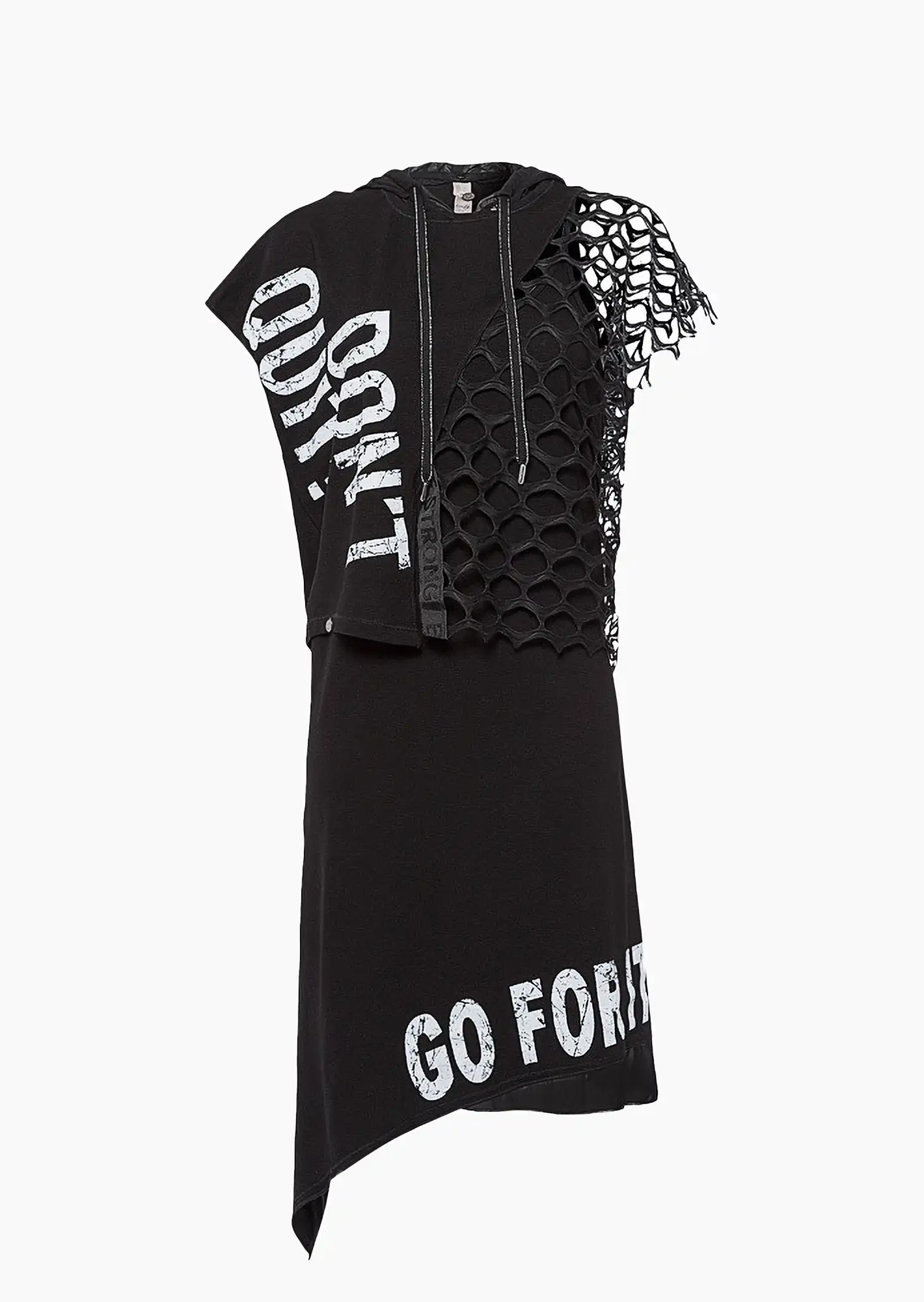 2 in 1 Kleid, schwarz