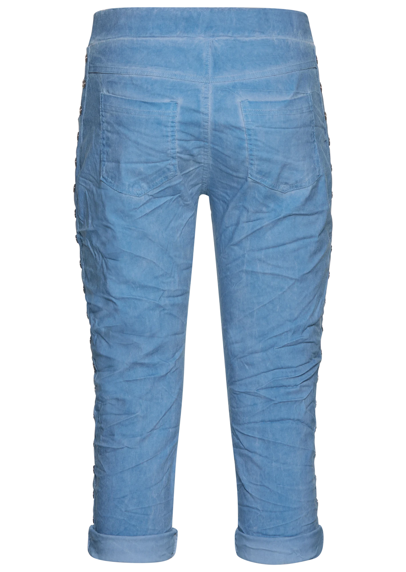 Capri-Joggpants Galonstreifen, blue denim