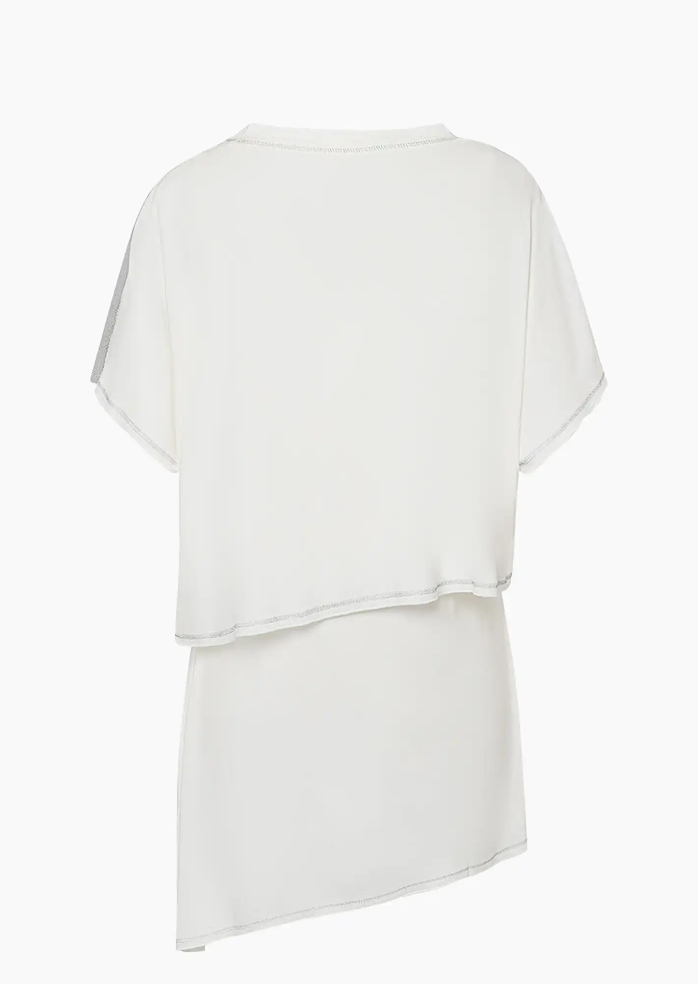 2 in 1 Shirt im Layering-Look, offwhite