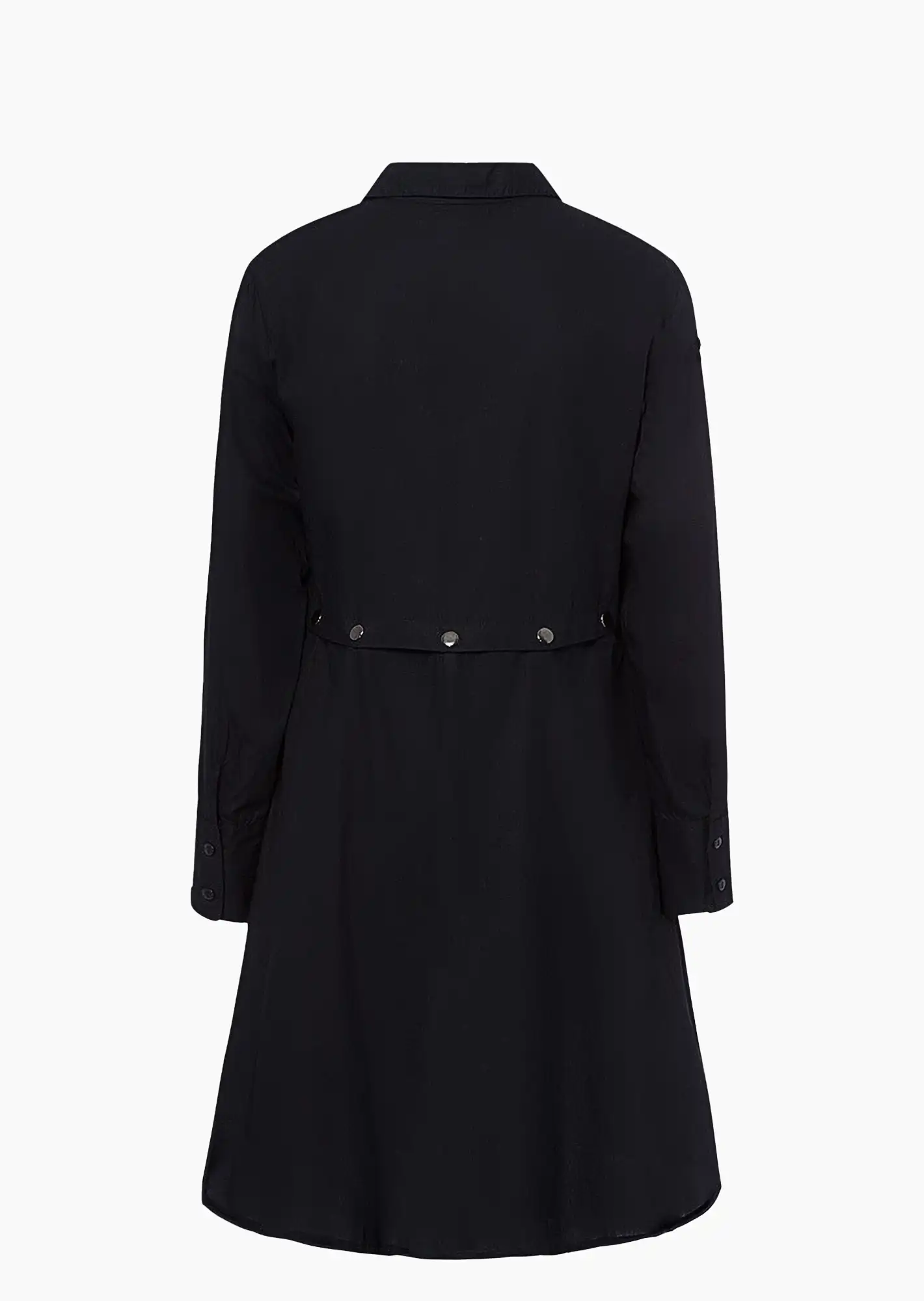 Bluse, 'Vokuhila', schwarz