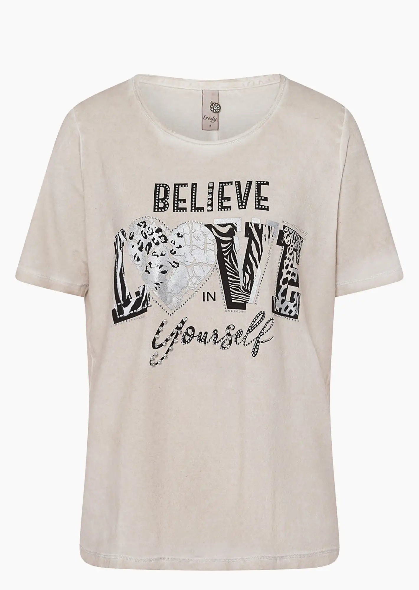 Shirt 'Believe', sand