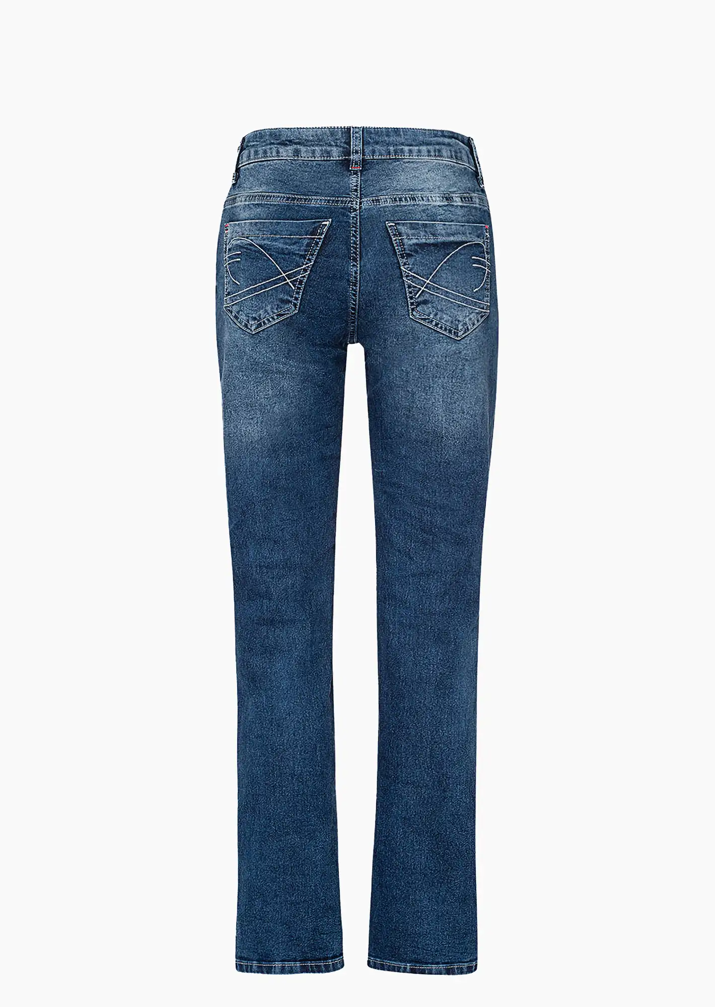 Wide Leg Jeans lang, blue denim
