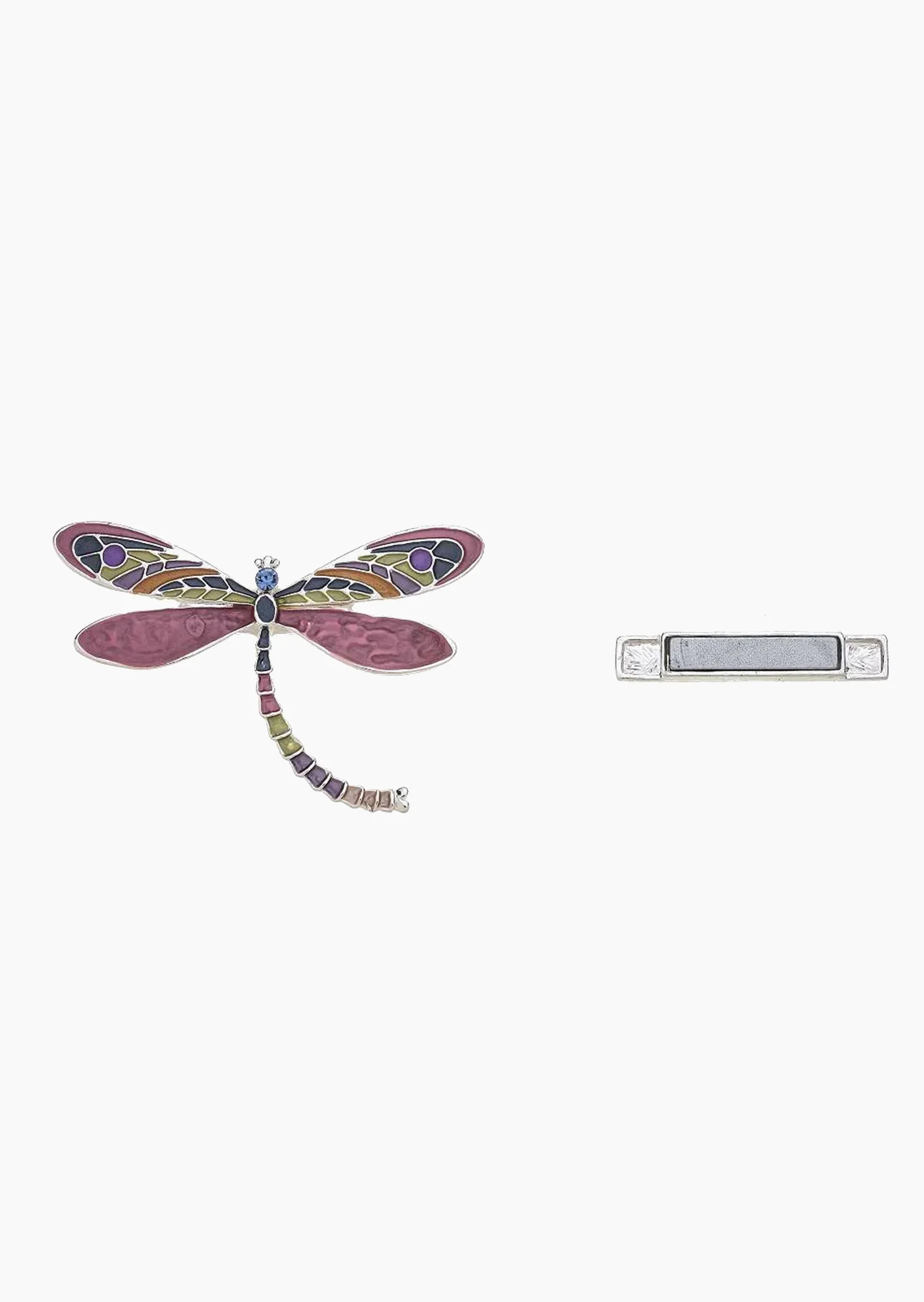 Brosche 'Libelle', silber
