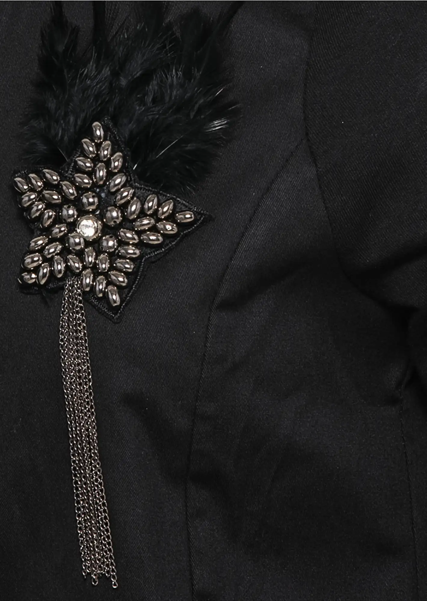 Blazer im Military-Style, schwarz