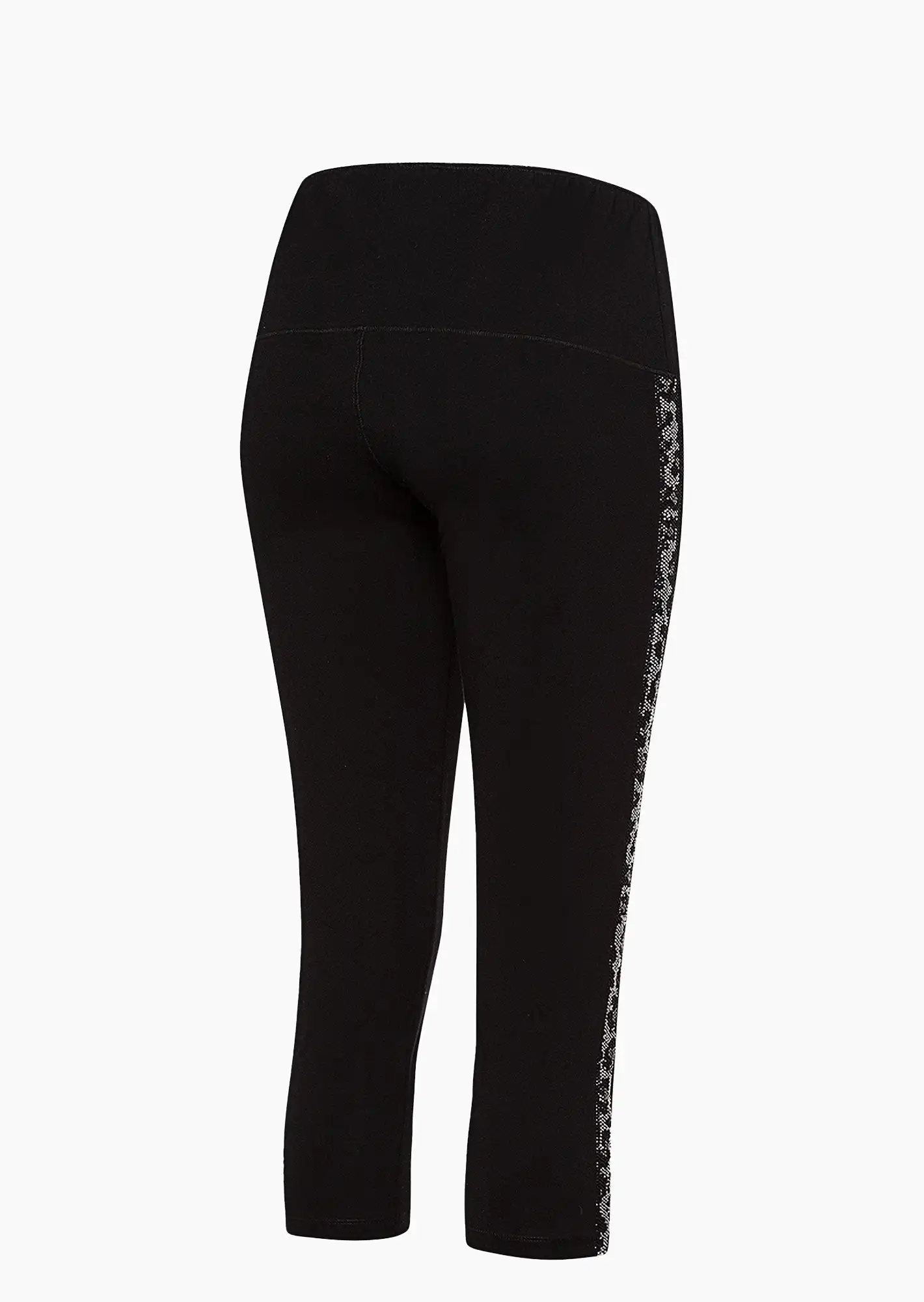 Leggings mit Galonstreifen, schwarz