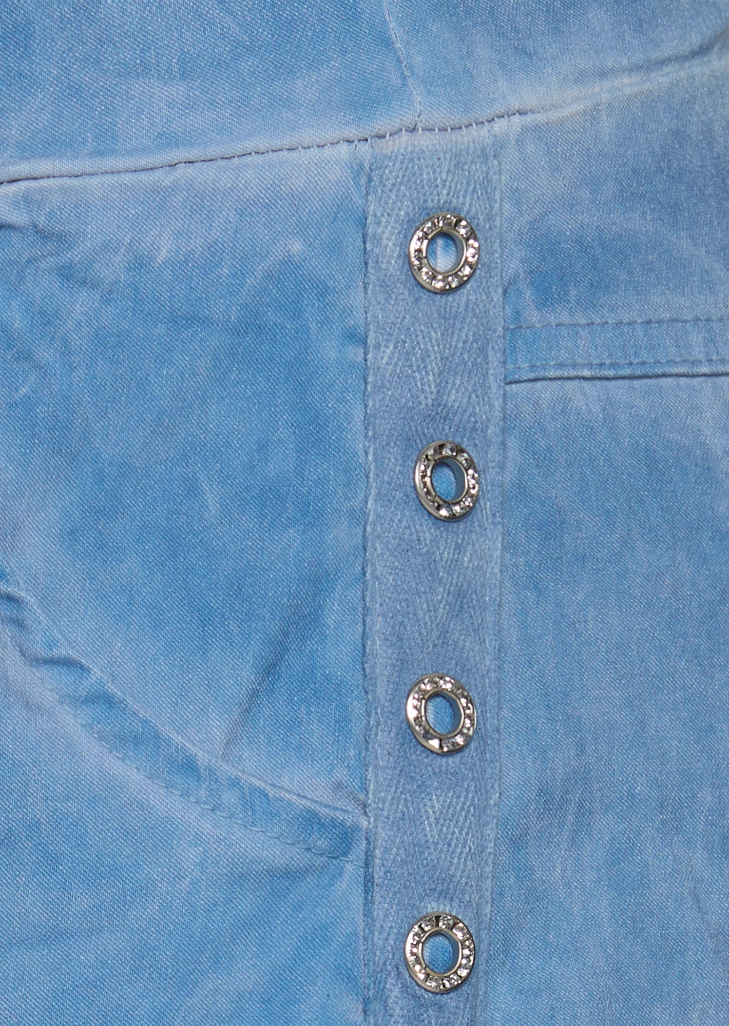Capri-Joggpants Galonstreifen, blue denim