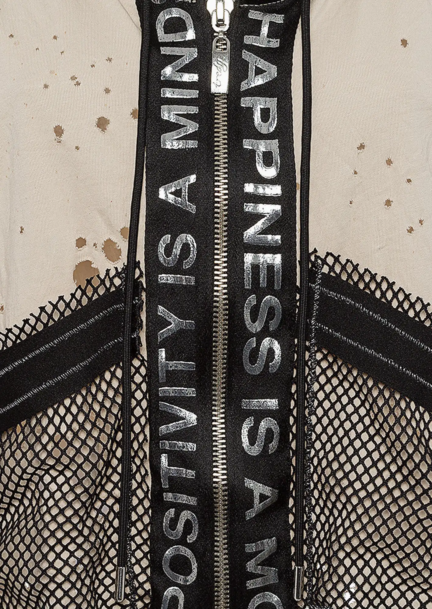 Shirtjacke 'Cropped', crema