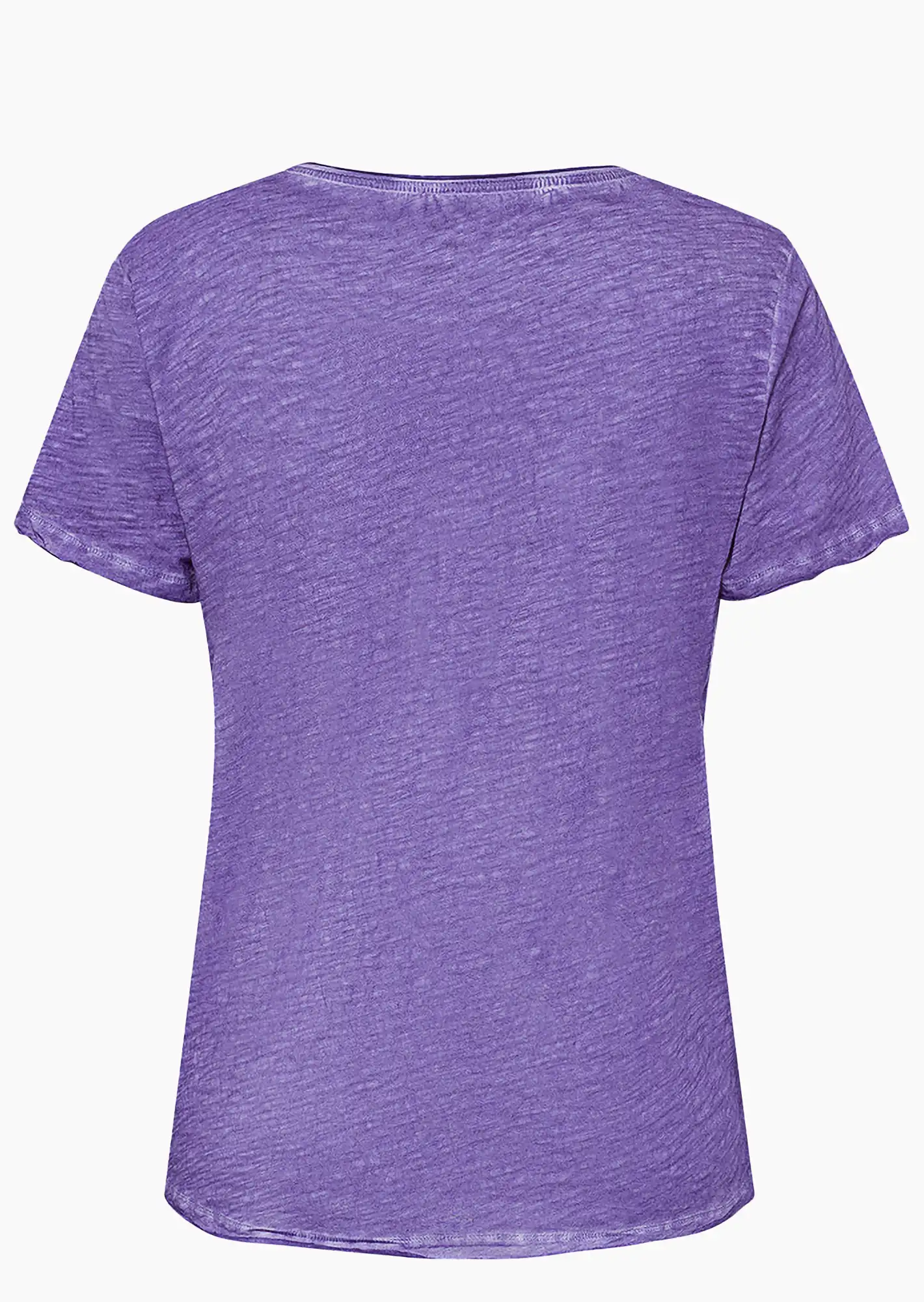 Shirt mit Lettering, violett
