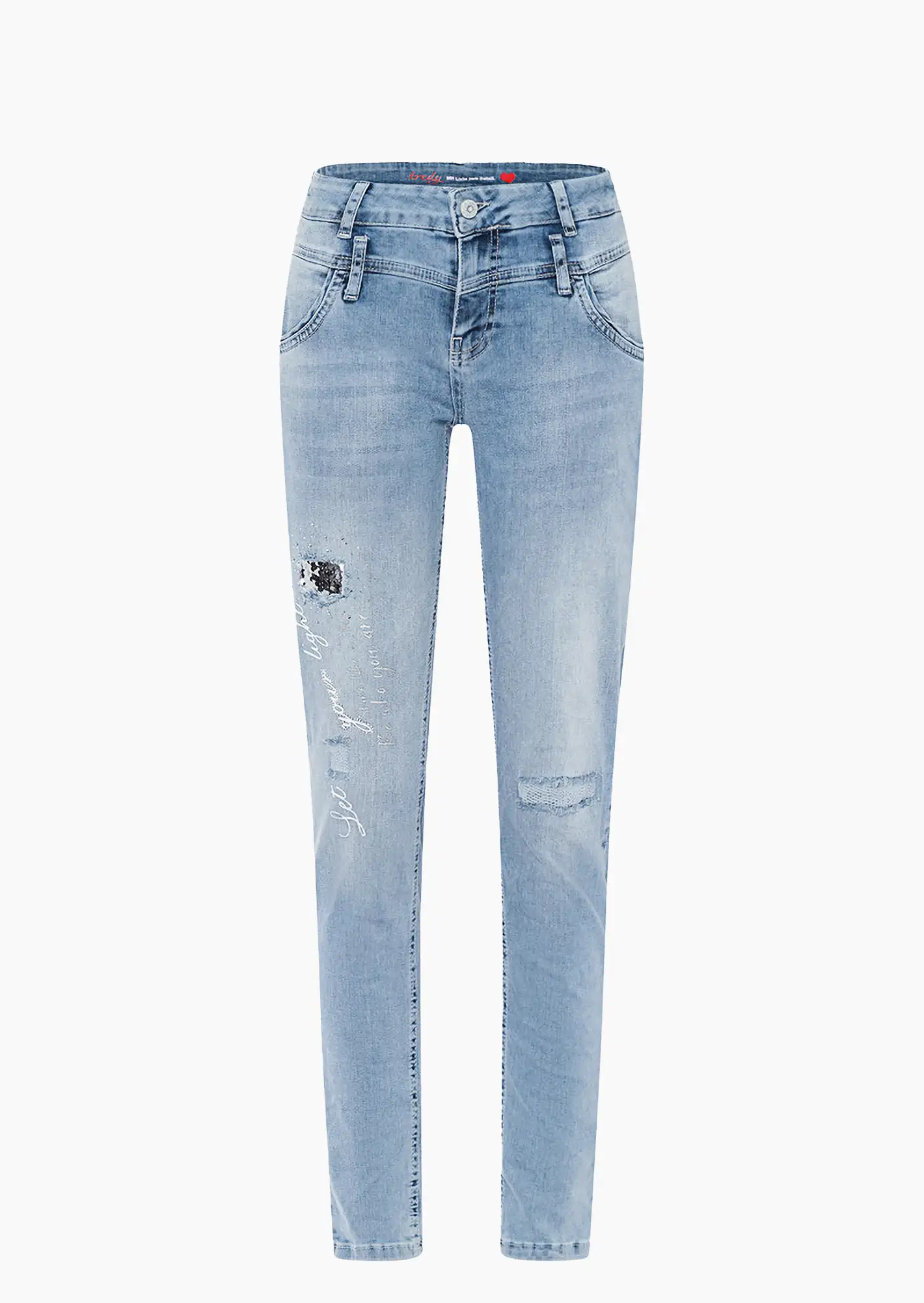 Jeans 'Light' lang, light blue denim