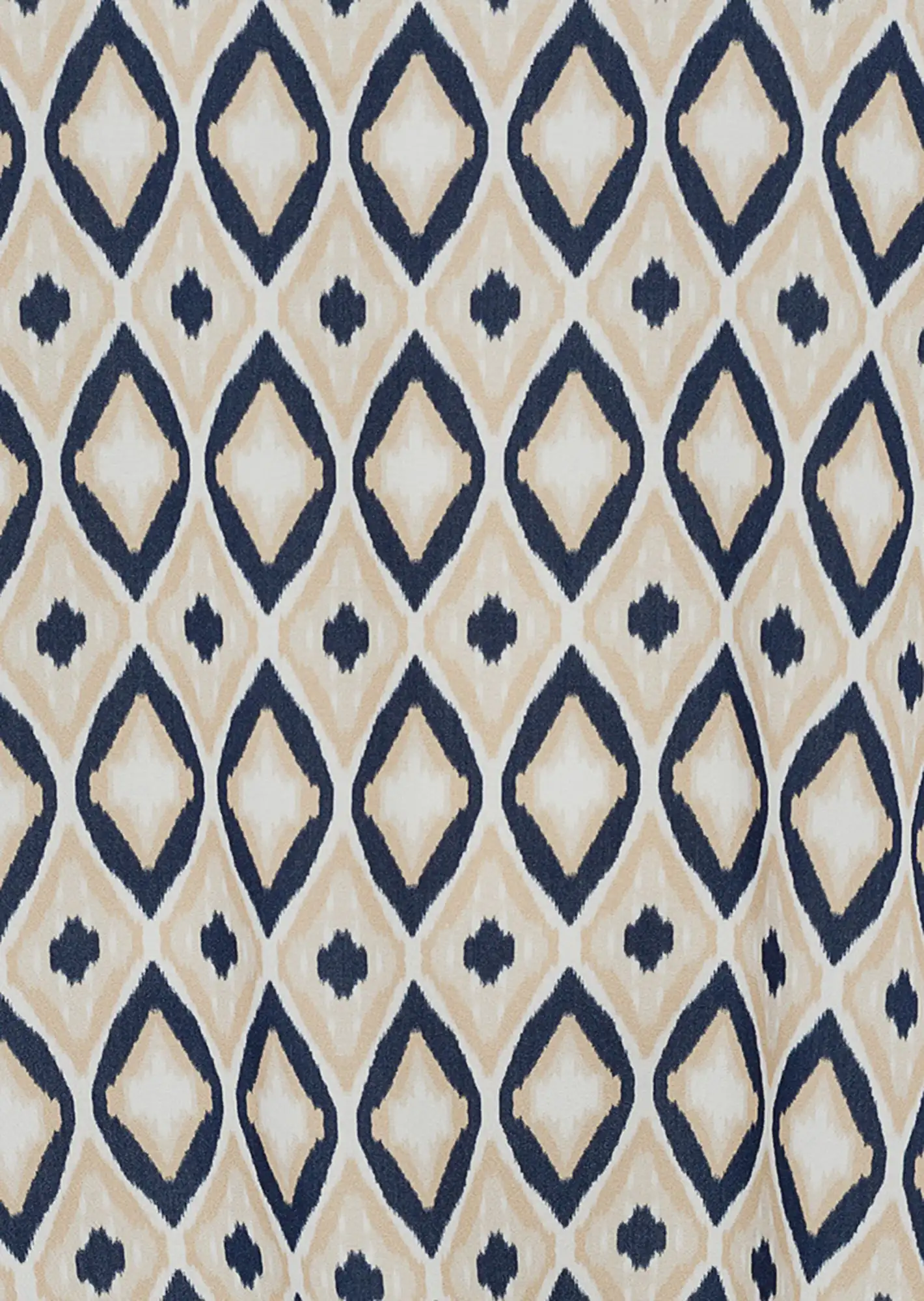 Bluse im Alloverprint, crema