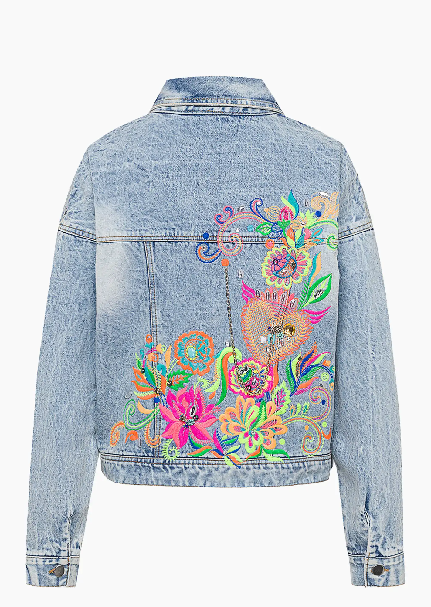 Jeansjacke 'Colorful', light blue denim