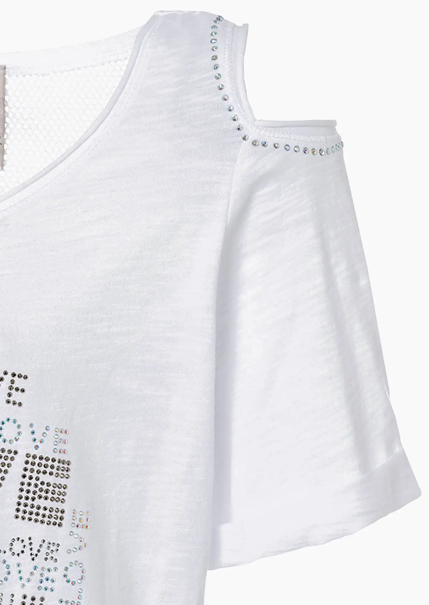 Shirt mit Cut-Out, weiß