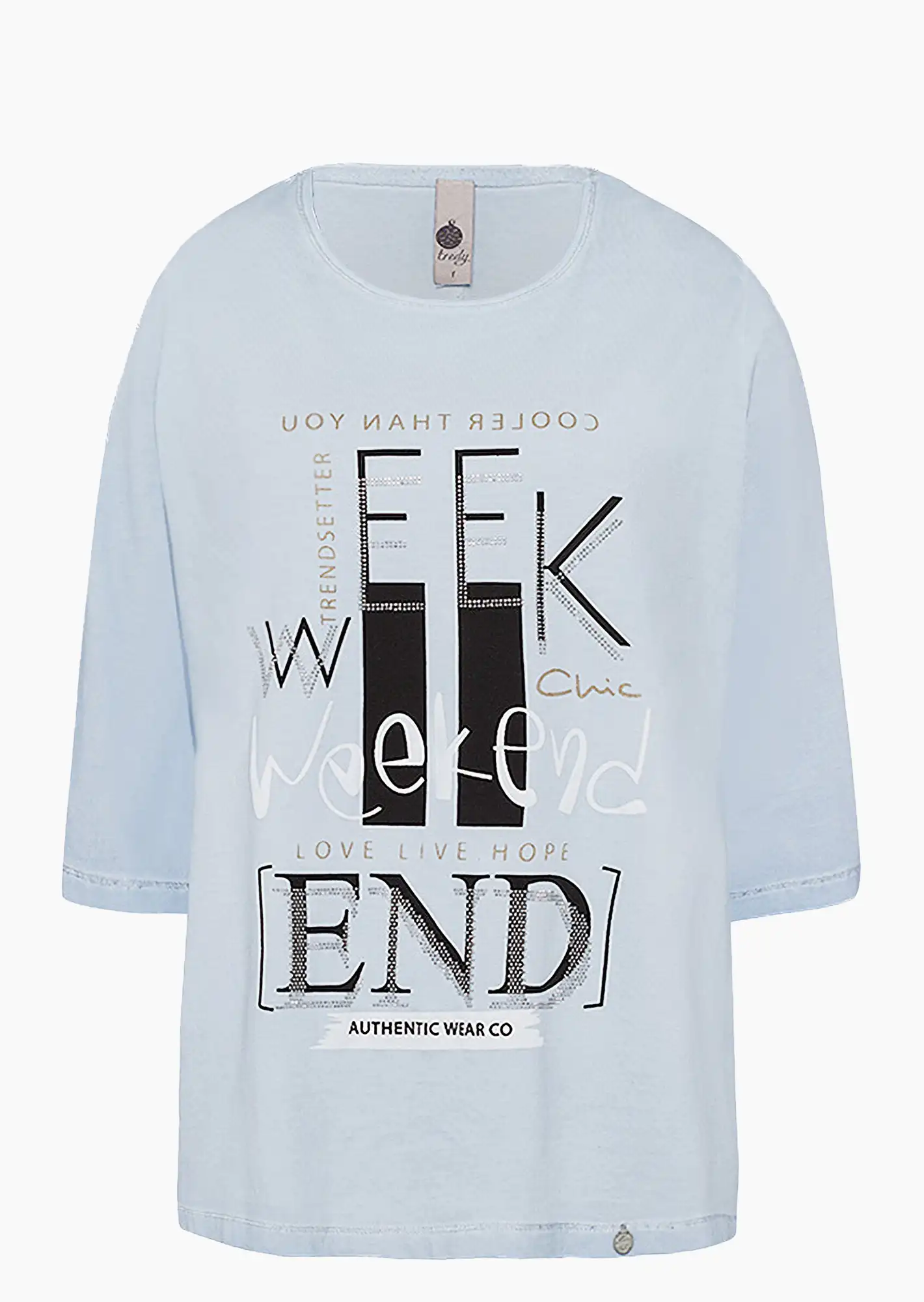 Shirt 'Weekend', eiskristall