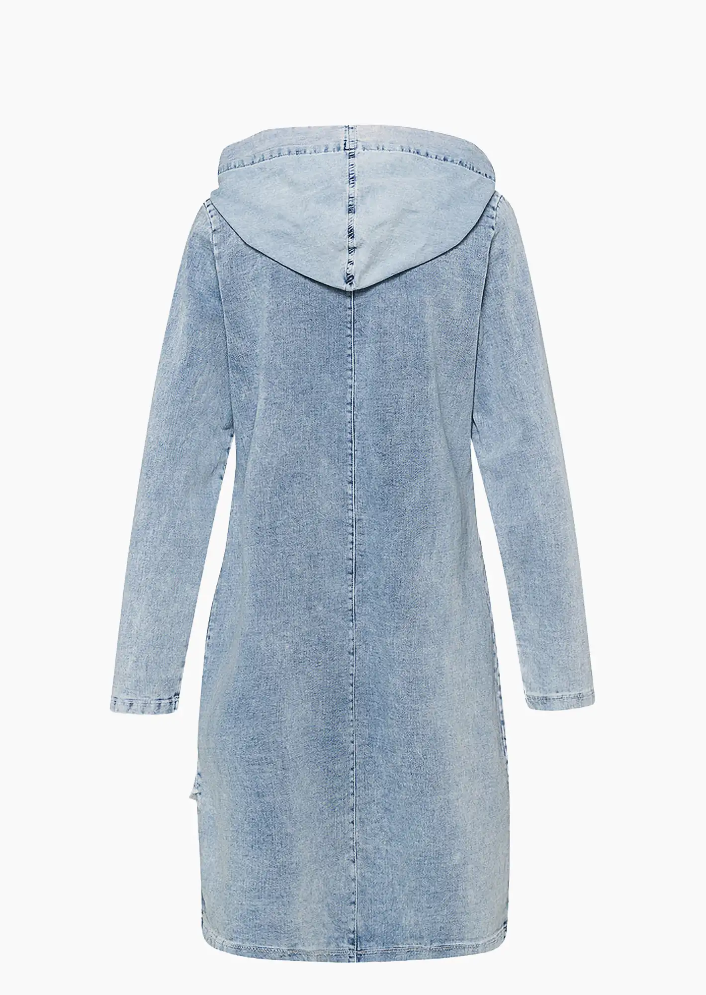 Kleid 'Sterne', bleached denim