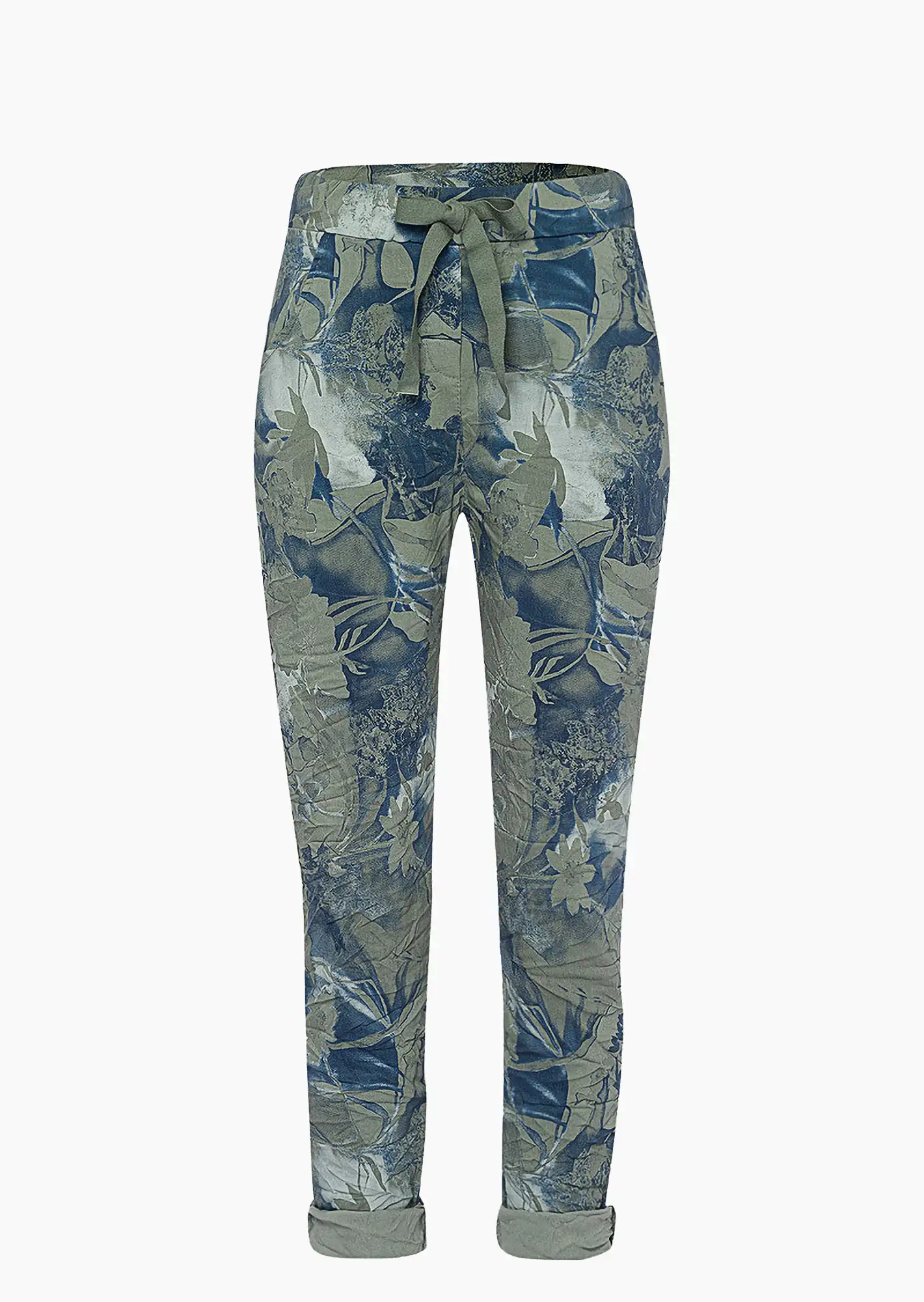 Joggpants im Alloverprint, oliv
