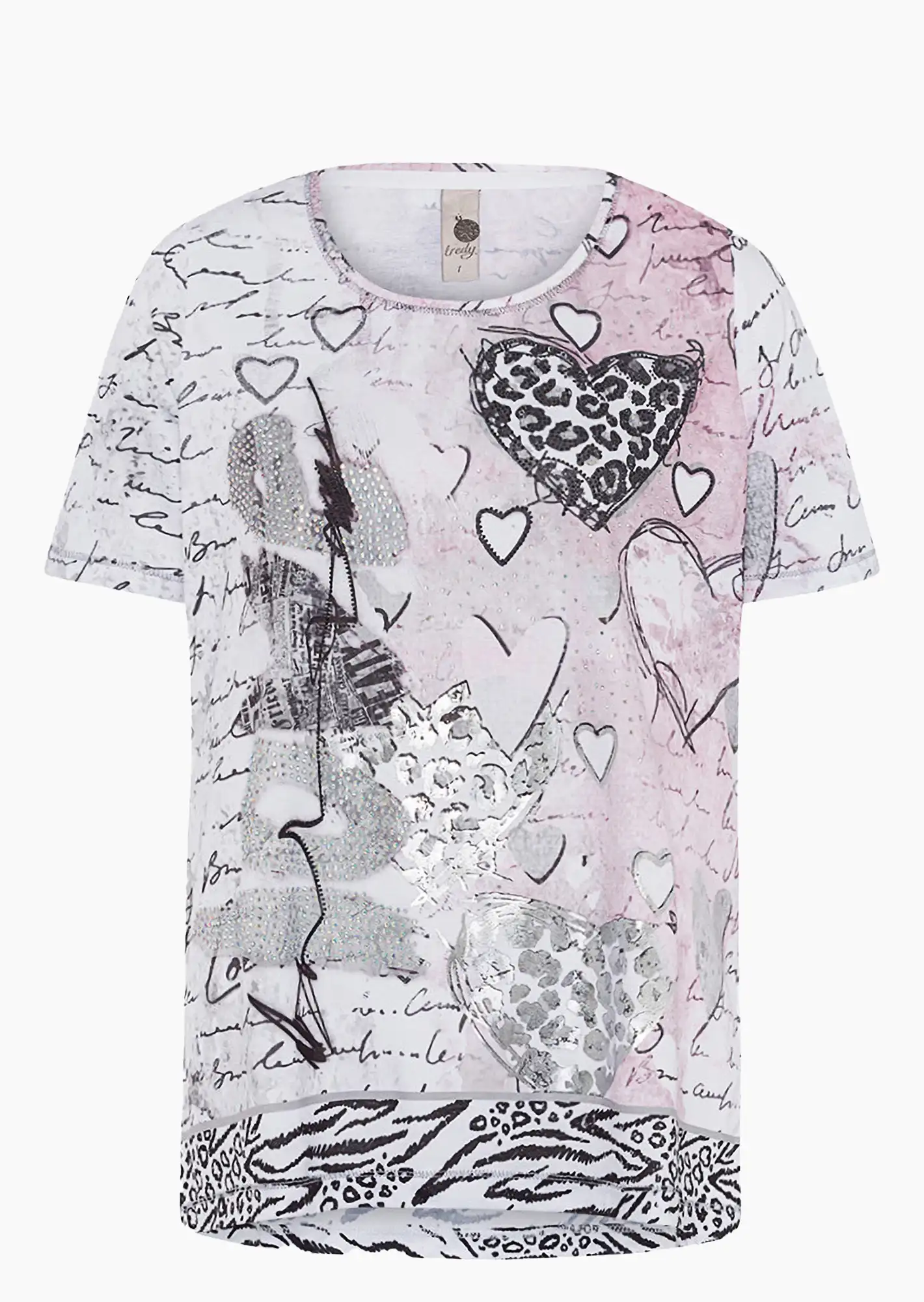 Shirt 'Love', rosenholz