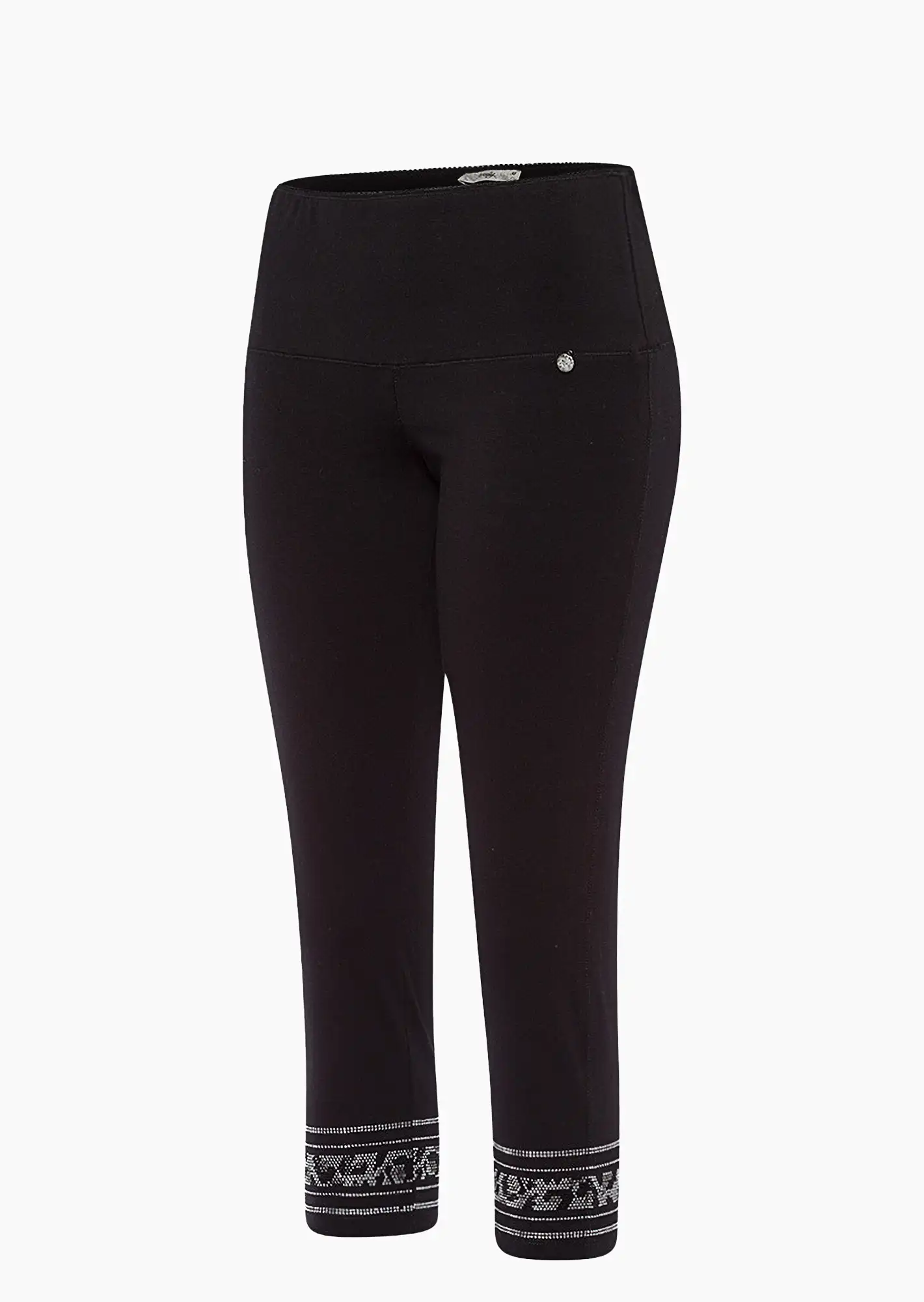 Capri-Leggings, schwarz