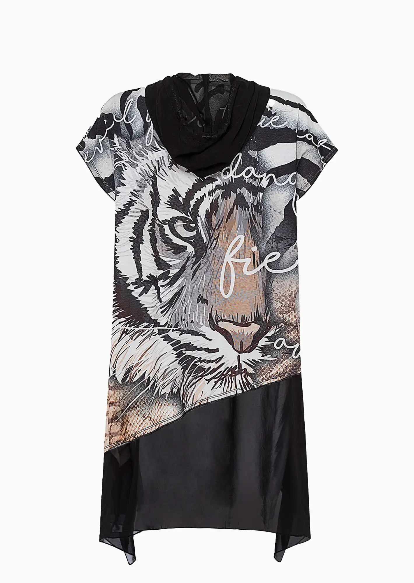 Shirt, schwarz-weiß