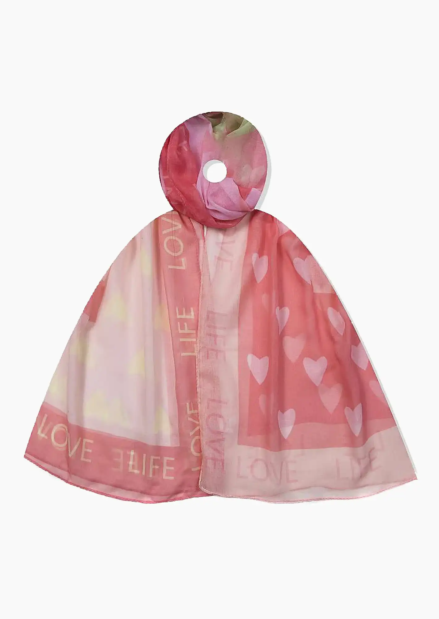 leichtes Tuch 'Happy', rose