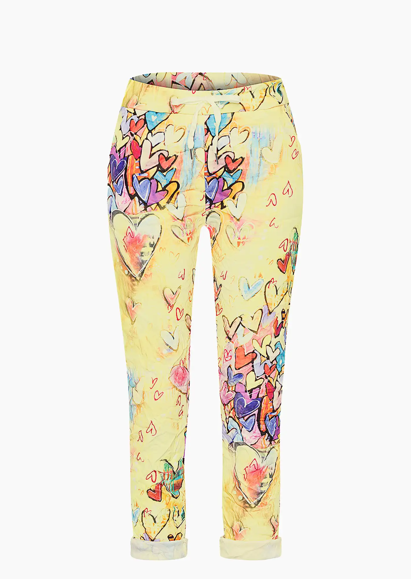 Joggpants mit Print, butter yellow