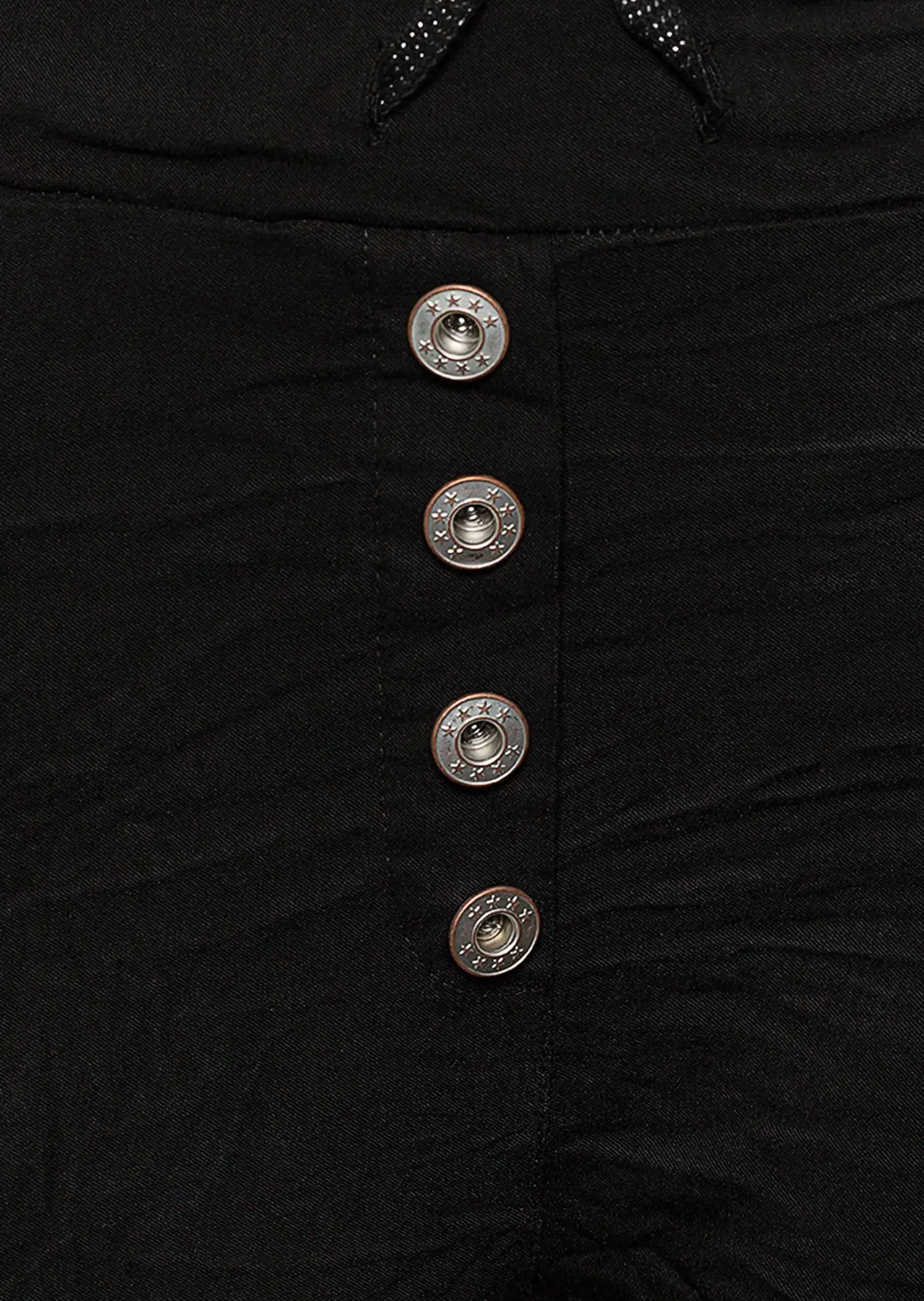 Joggpants mit Knopfleiste, schwarz