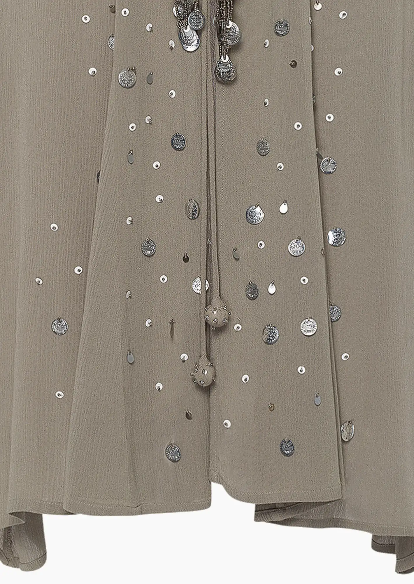 Jacke mit Pailletten, salbei