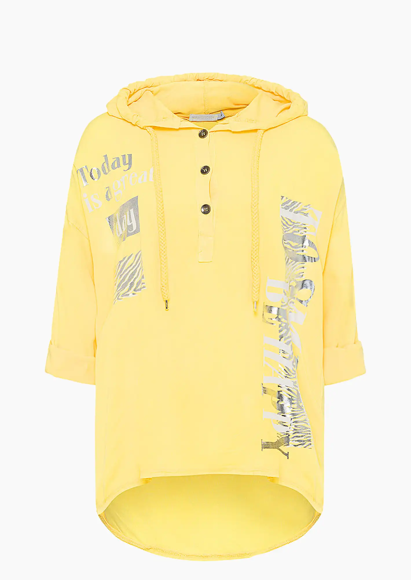 Bluse 'Great day', butter yellow