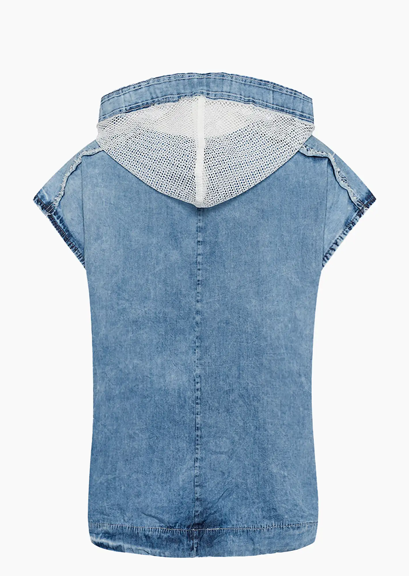 Blusenshirt 'You are', blue denim